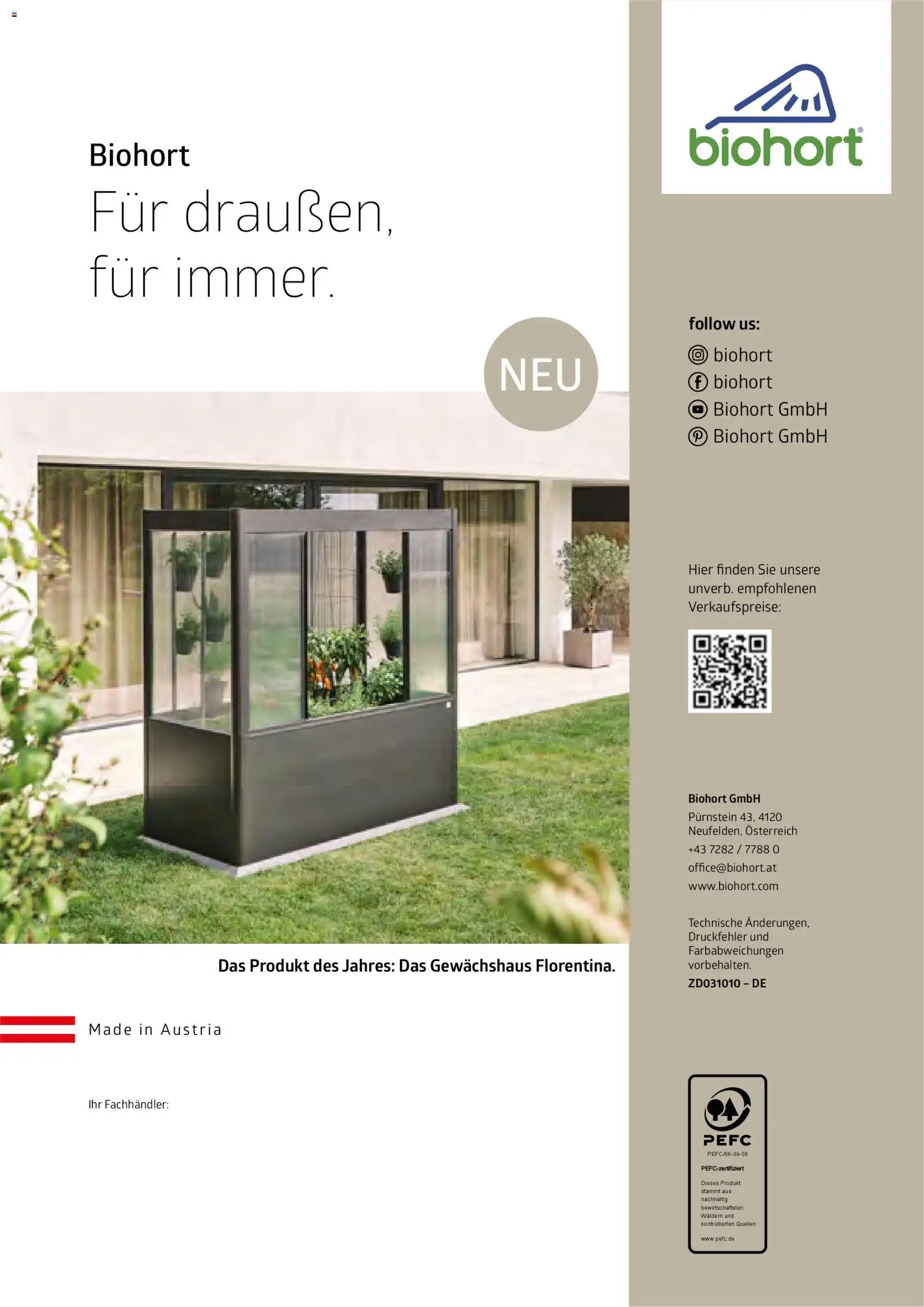 Dehner Biohort – Metall für Garten & Terrasse – gültig ab 01.01.2026 | Seite: 124