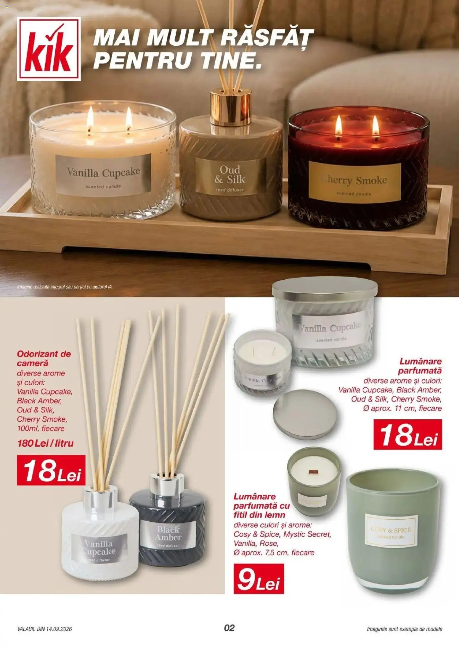 Kik catalog 11.09.2026 - Online magazin Romania | Pagină: 2 | Produse: Cameră, Lumânare, Lumanare parfumata, Black