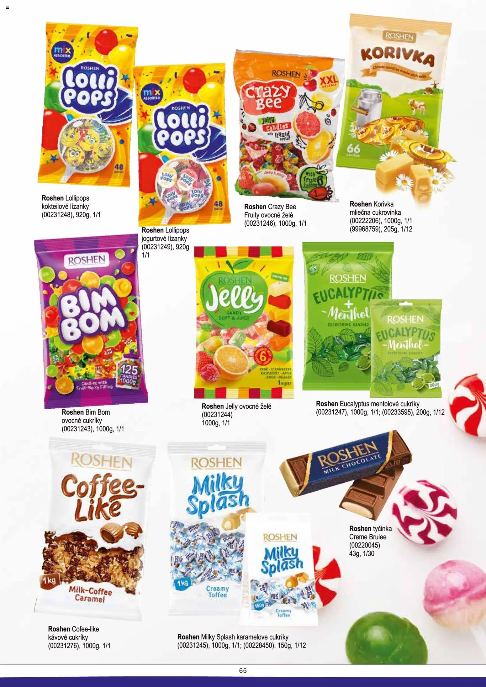Nové KON - RAD akcie – leták je platný od 13.06.2026 | Strana: 65 | Produkty: Cukríky