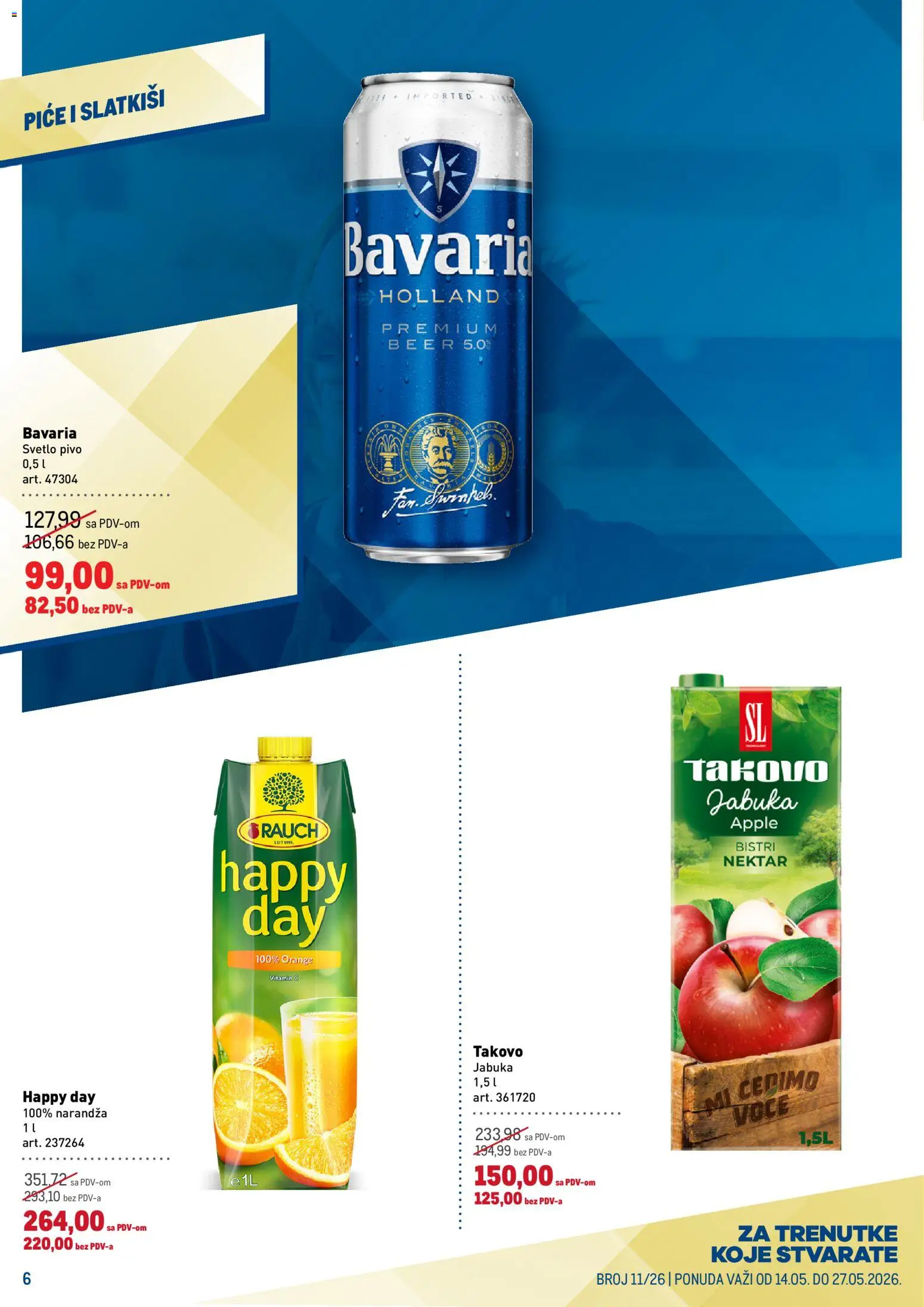 Metro katalog - važi od 14.05.2026 | Strana: 6 | Proizvode: Nektar, Pivo