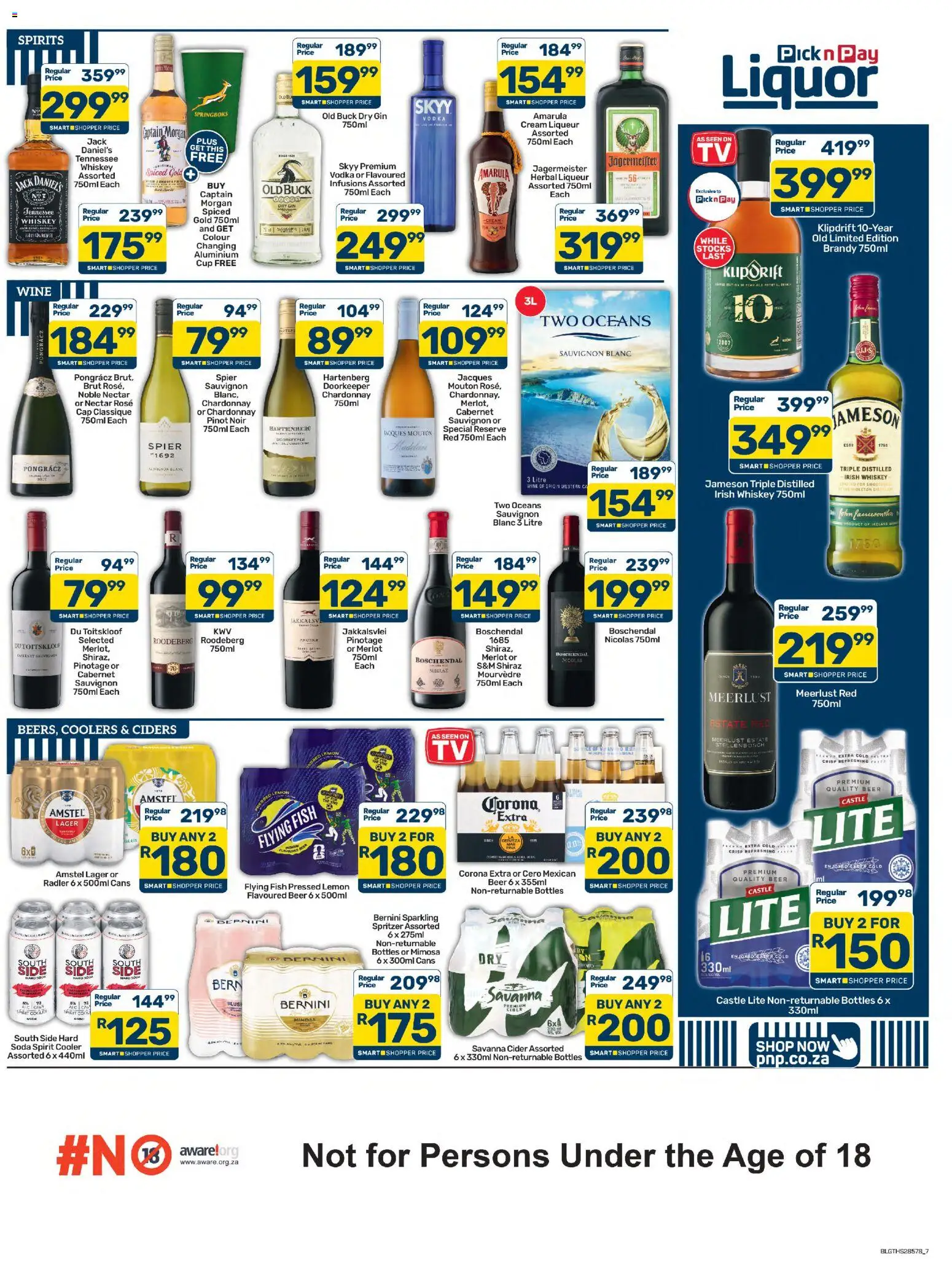 New Pick n Pay catalogue – valid from 25/08/2026 | Page: 7 | Products: Cap, Cream liqueur, Cider, Cream