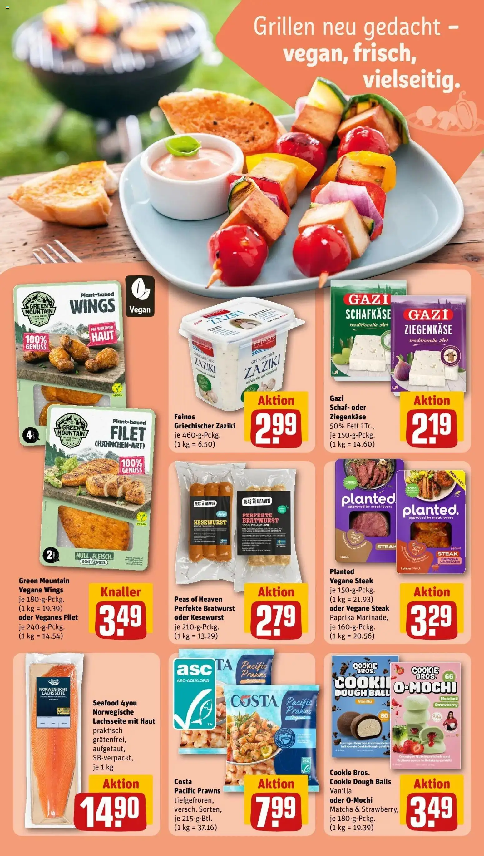 REWE Prospekt ab 04.05.2026 zum Blättern » Angebote | Seite: 24 | Produkte: Ziegenkäse, Paprika, Knoblauch, Steak