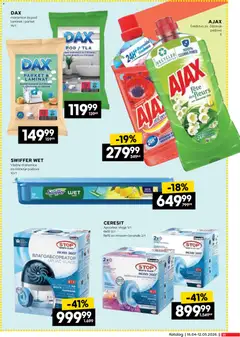 Idea Katalog neprehrane - pregled Idea kataloga - važi od 16.04.2026 | Strana: 11 | Proizvode: Vlažne maramice, Ajax