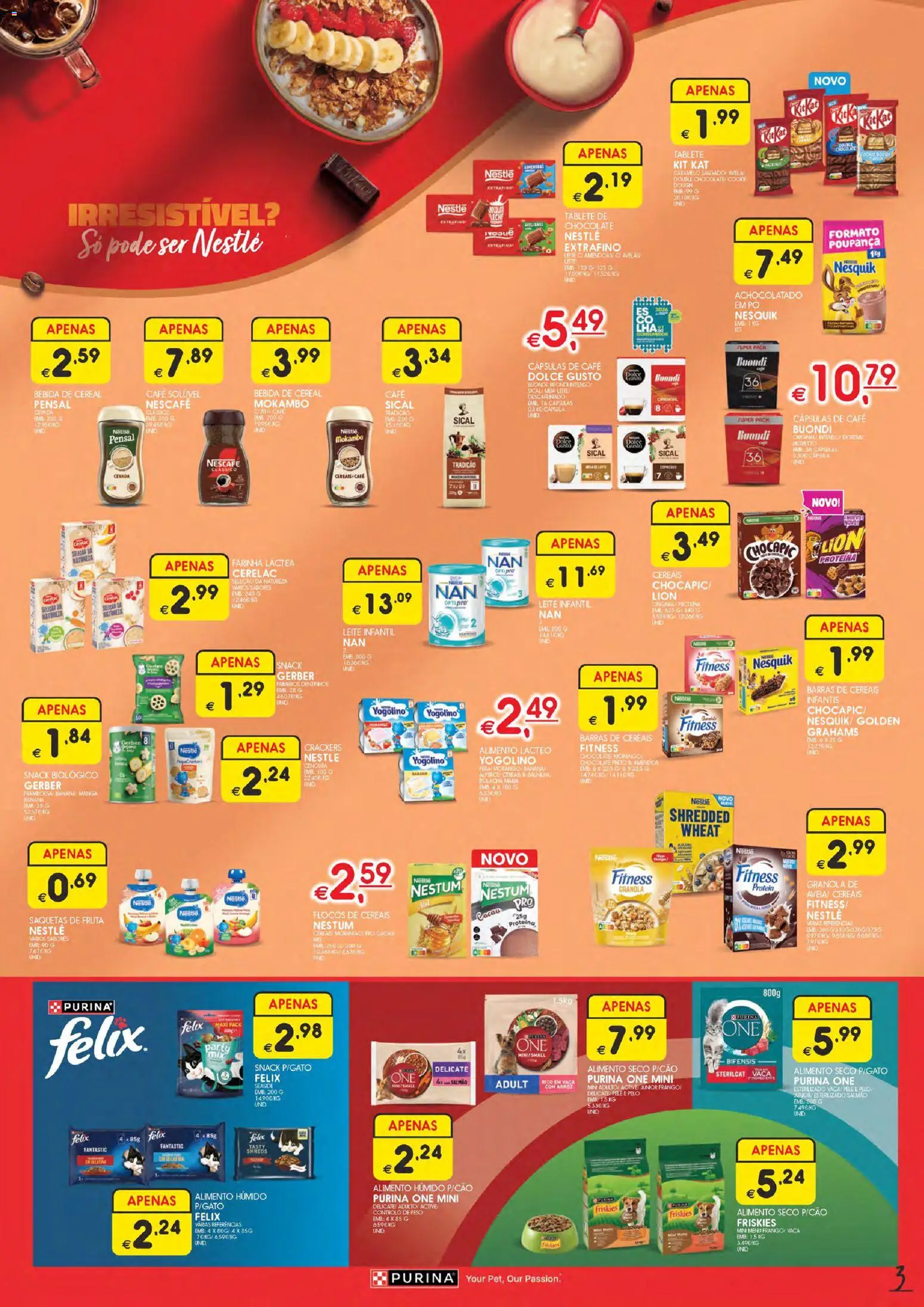 Meu Super folheto │ válido de 11.06.2026 | Página: 3 | Produtos: Banana, Nestlé, Café, Cenoura