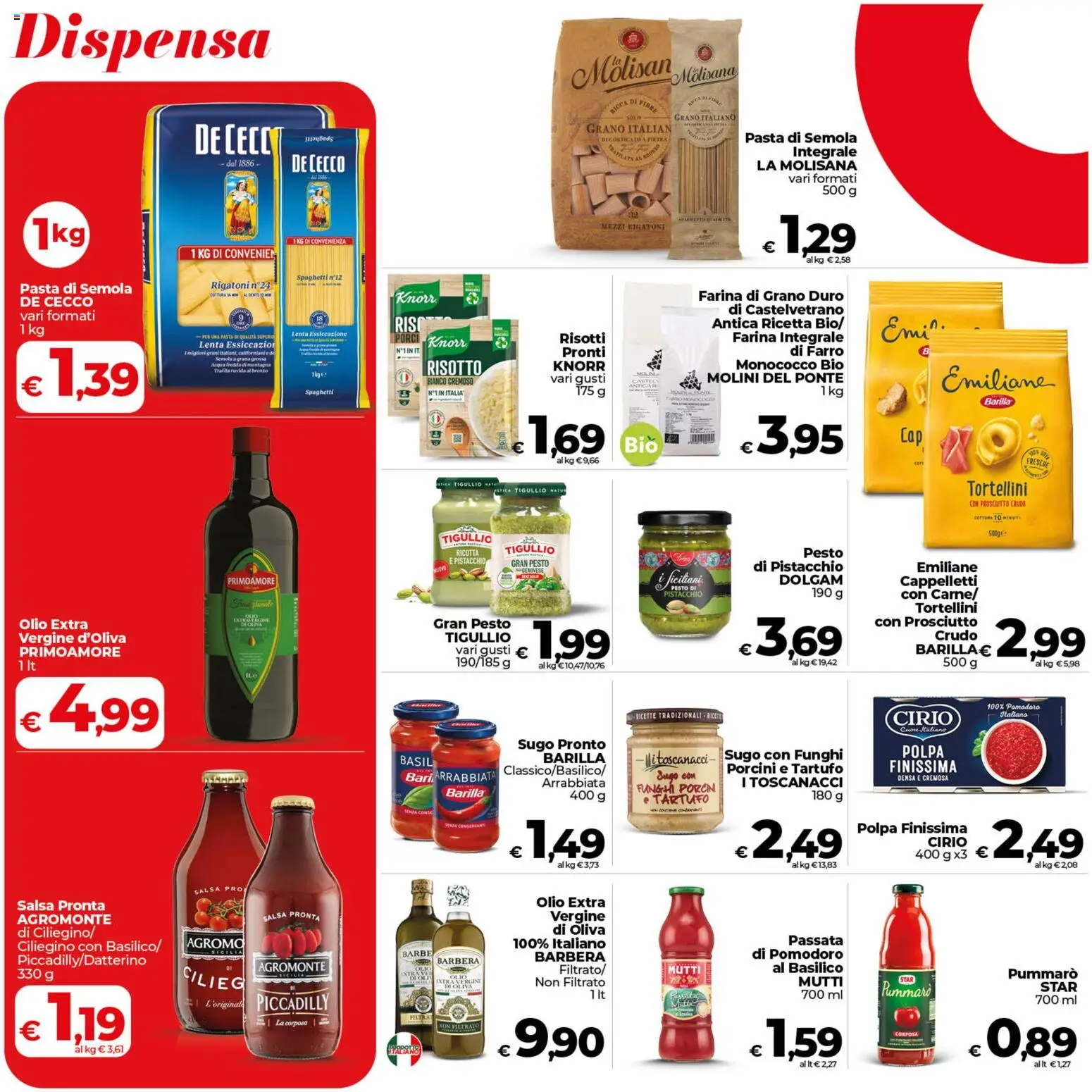 Volantino COOP del 09.06.2026 | Pagina: 14 | Prodotti: Pomodoro, Olio, Farina, Basilico