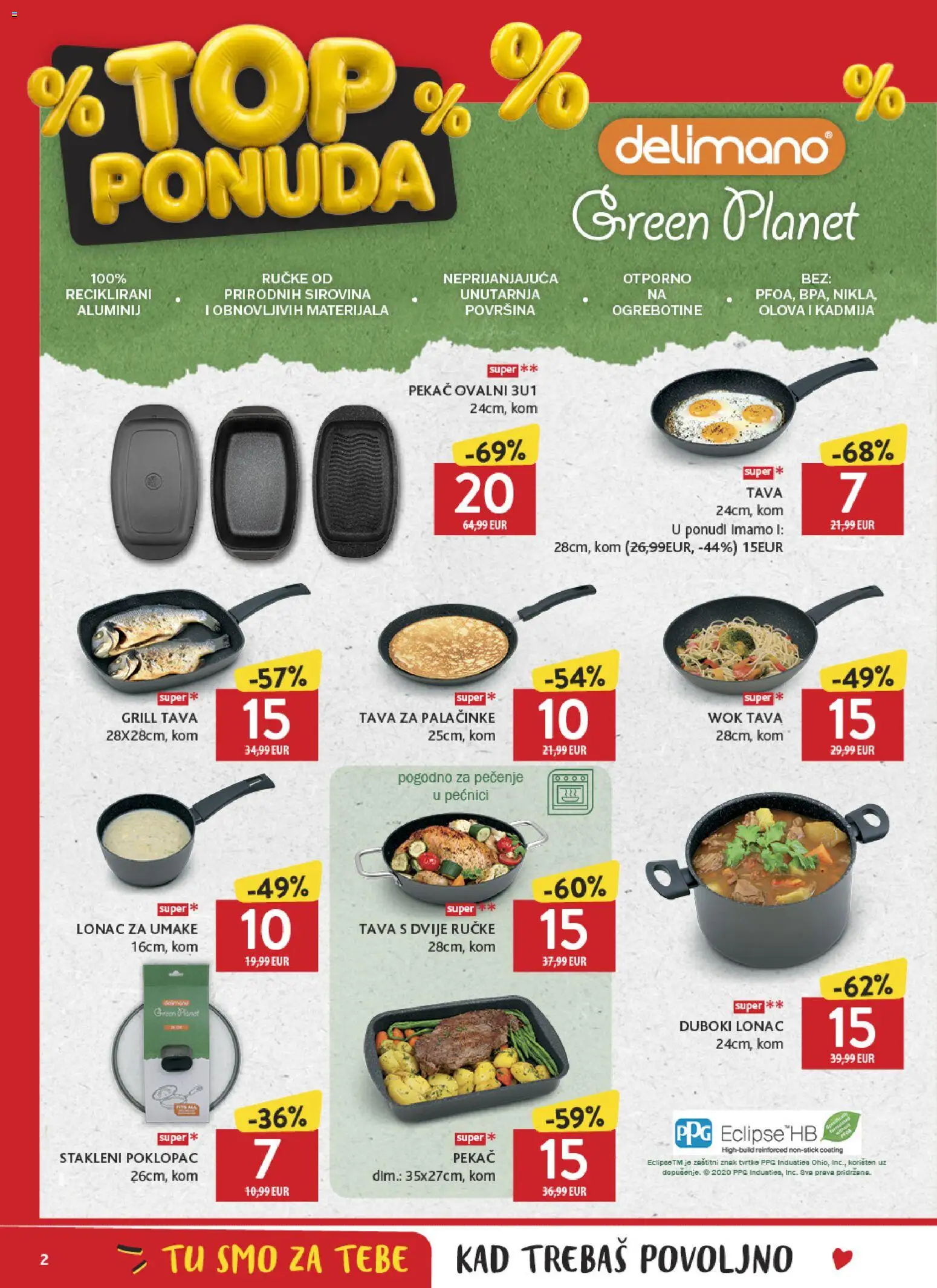 Konzum HR akciós ujság - amely érvényes a következő dátumtól: 2026.10.09. | Oldal: 2 | Termékek: Wok, Grill