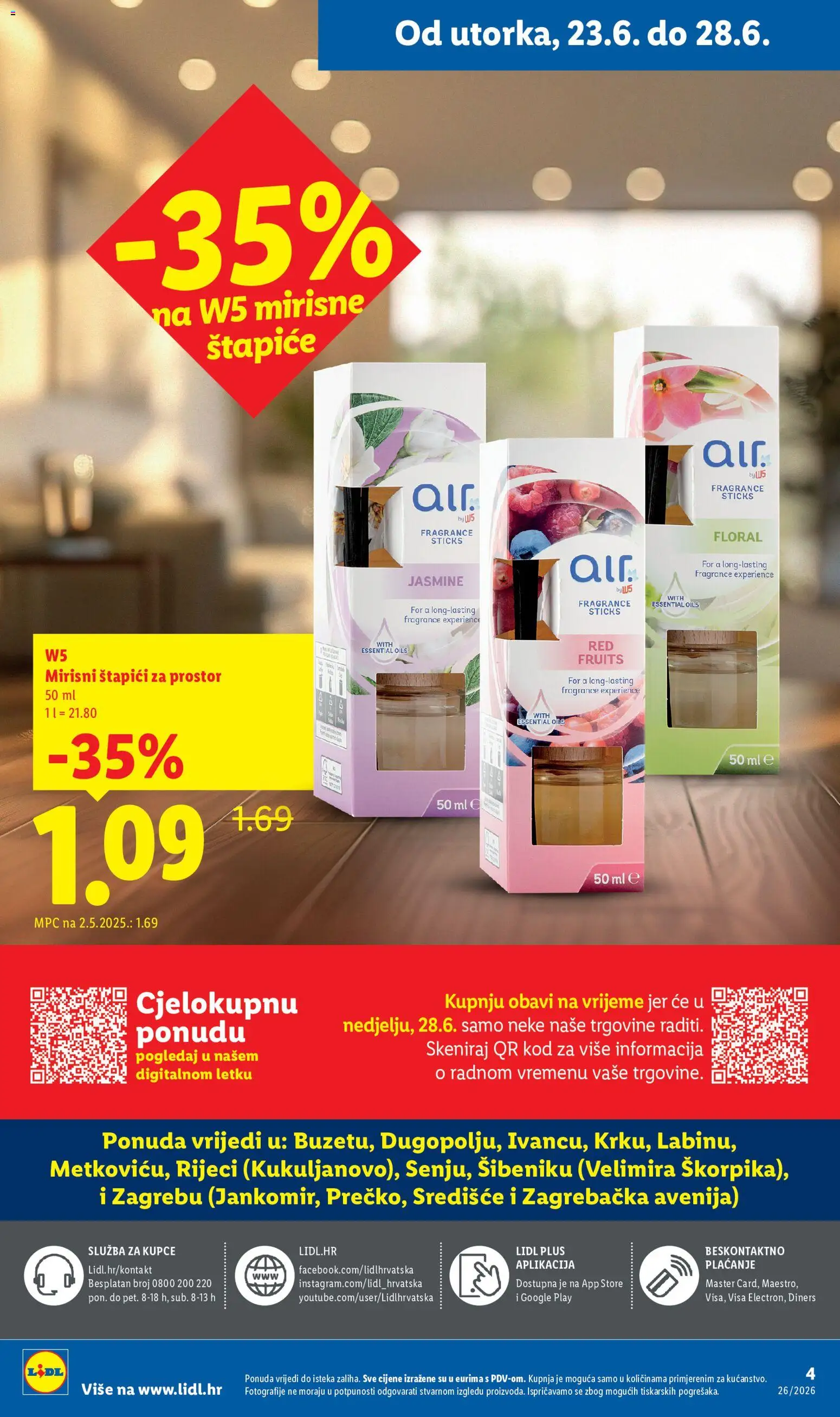 Lidl katalog | vrijedi od 23.06.2026 | Stranica: 4 | Proizvodi: Štapići