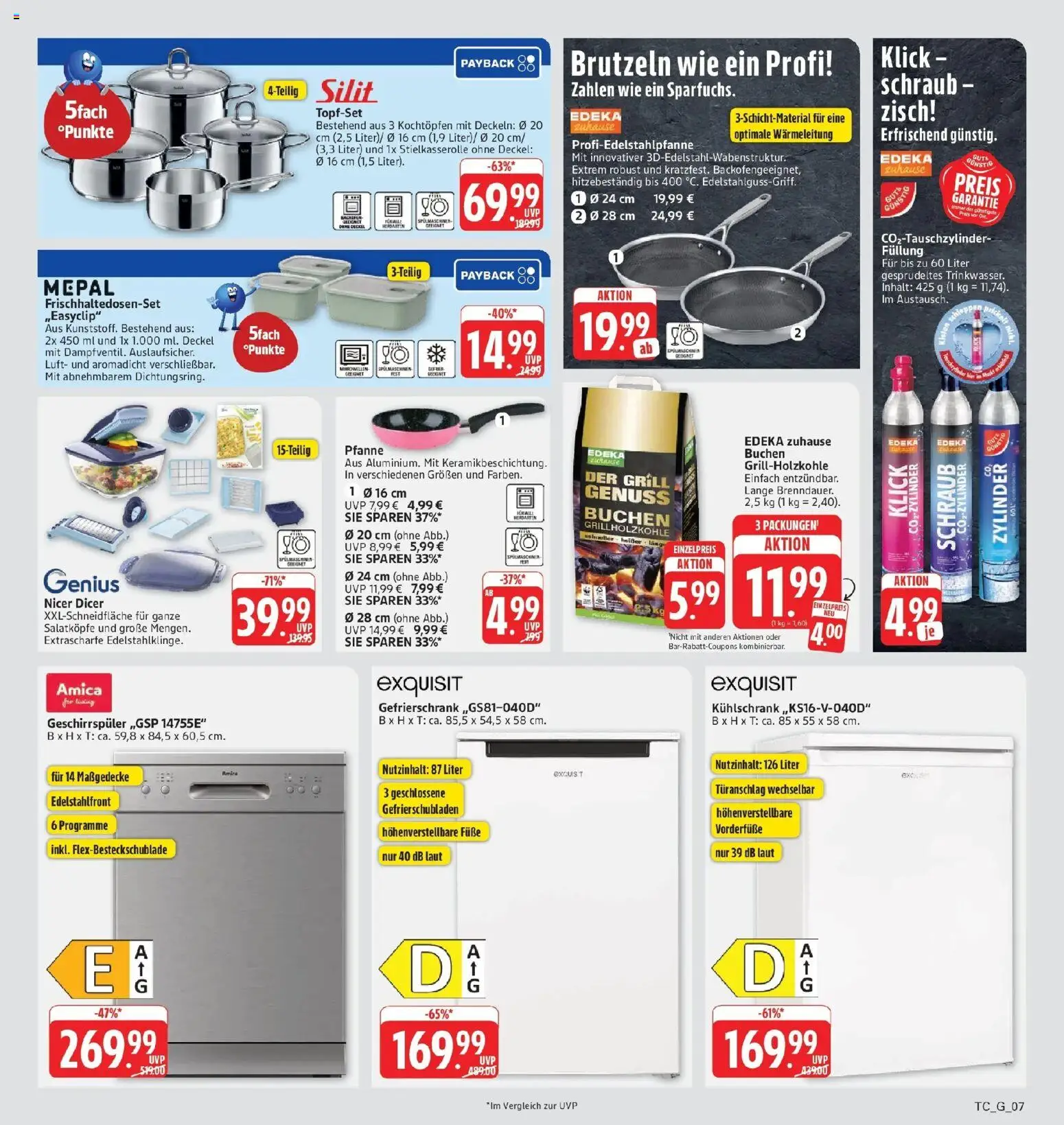 Edeka Prospekt Eislingen (ab 31.08.2026) » Angebote Online | Seite: 35 | Produkte: Gefrierschrank, Grill, Tür, Kühlschrank