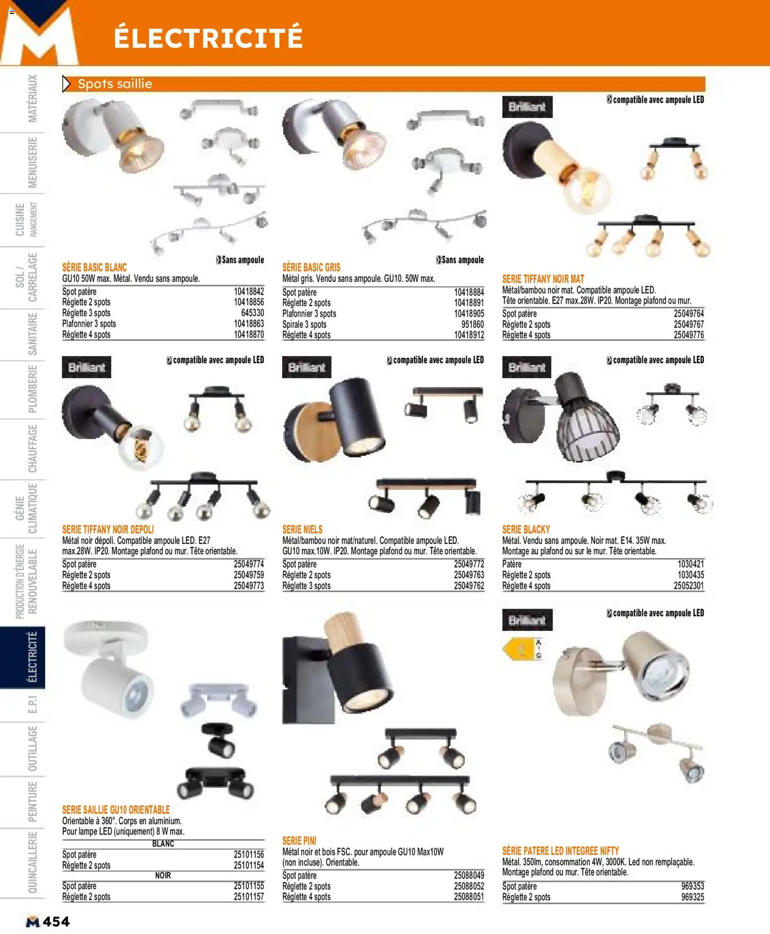 {H1} | Page: 454 | Produits: lampe LED, Plafonnier, Lampe