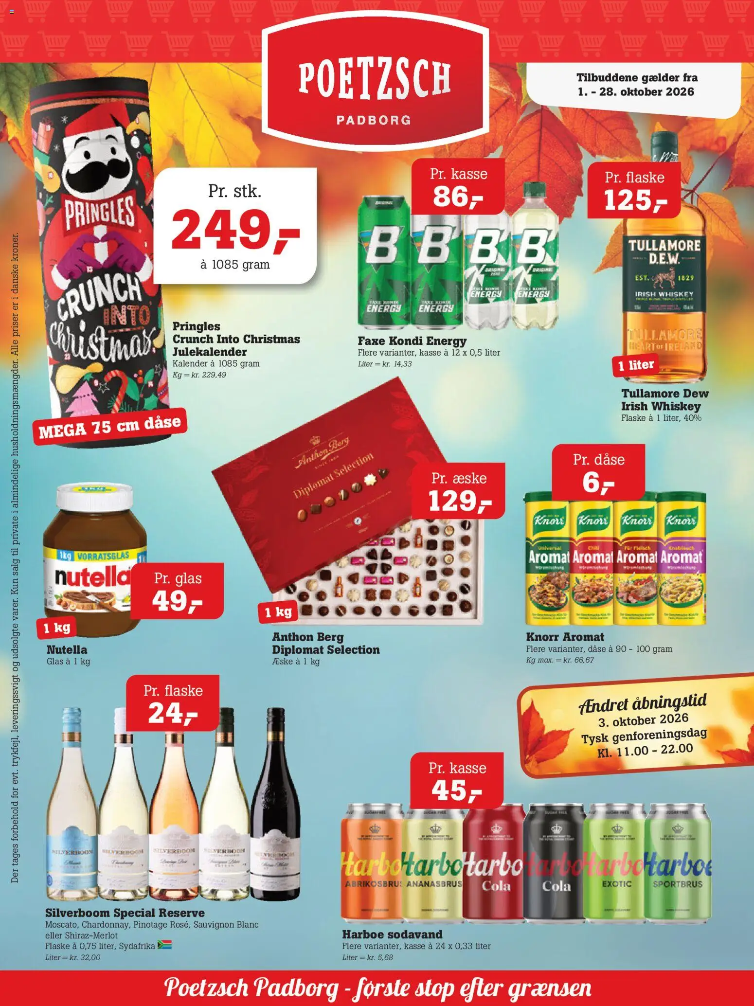 Poetzsch Padborg tilbudsavis – gyldig fra 01/10/2026 | Side: 2 | Produkter: Sodavand, Faxe Kondi, Cola, Nutella