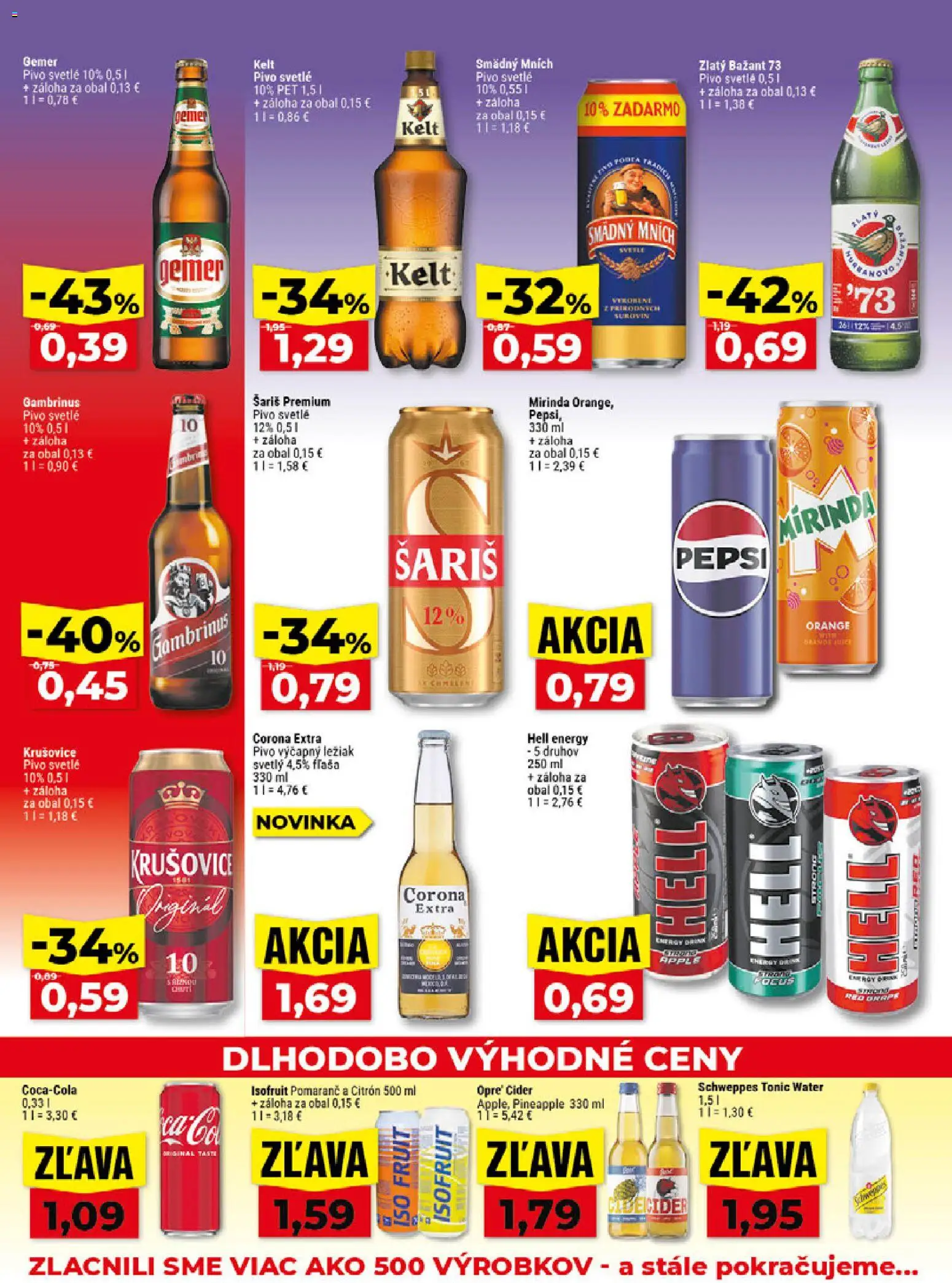 Nové Klas akcie – leták je platný od 07.09.2026 | Strana: 23 | Produkty: Zlatý Bažant, Smädný Mních, Pepsi, Mirinda