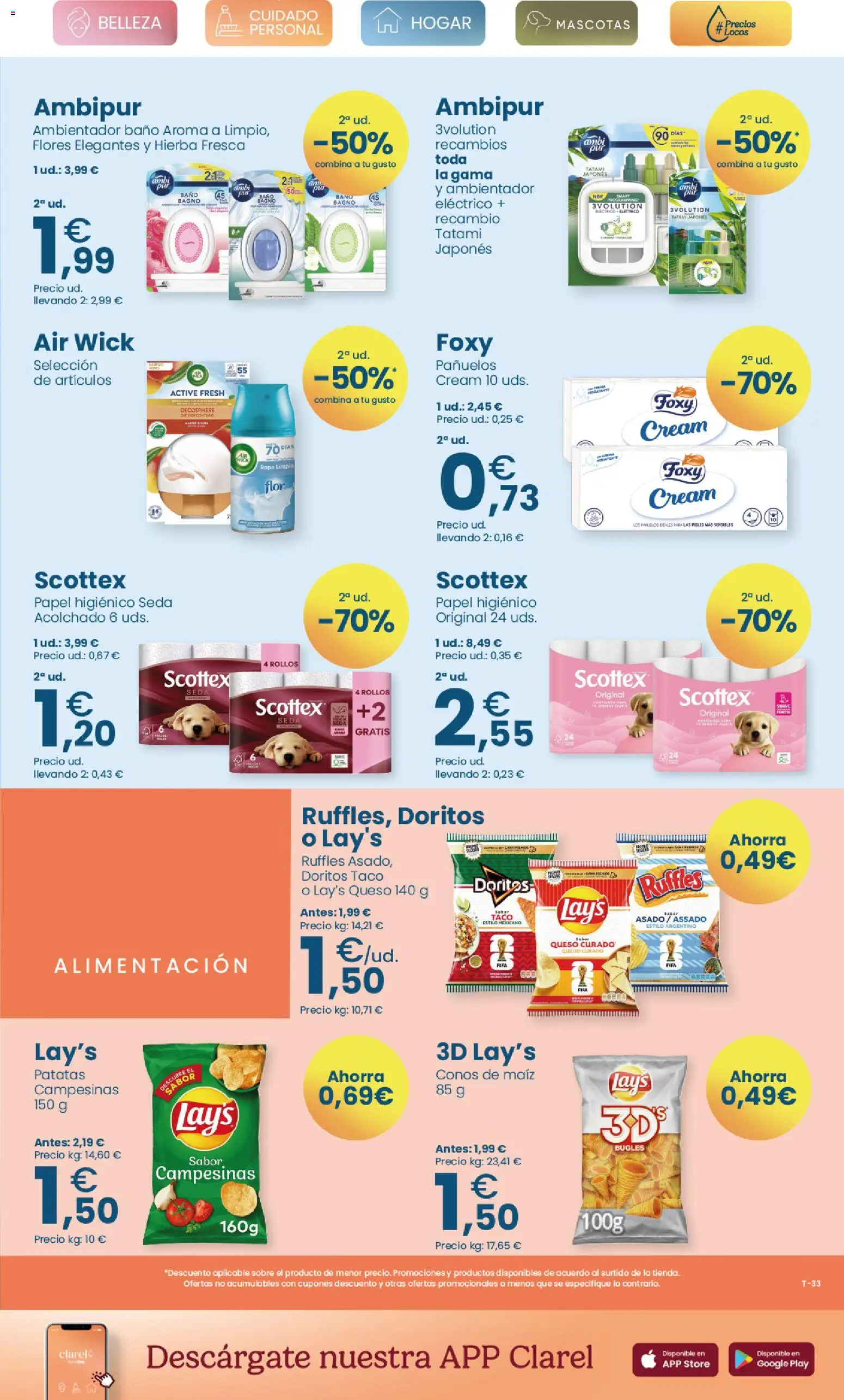 Clarel - folleto │ válido desde el 01/07/2026 | Página: 13 | Productos: Queso, Papel higienico, Ropa, Baño