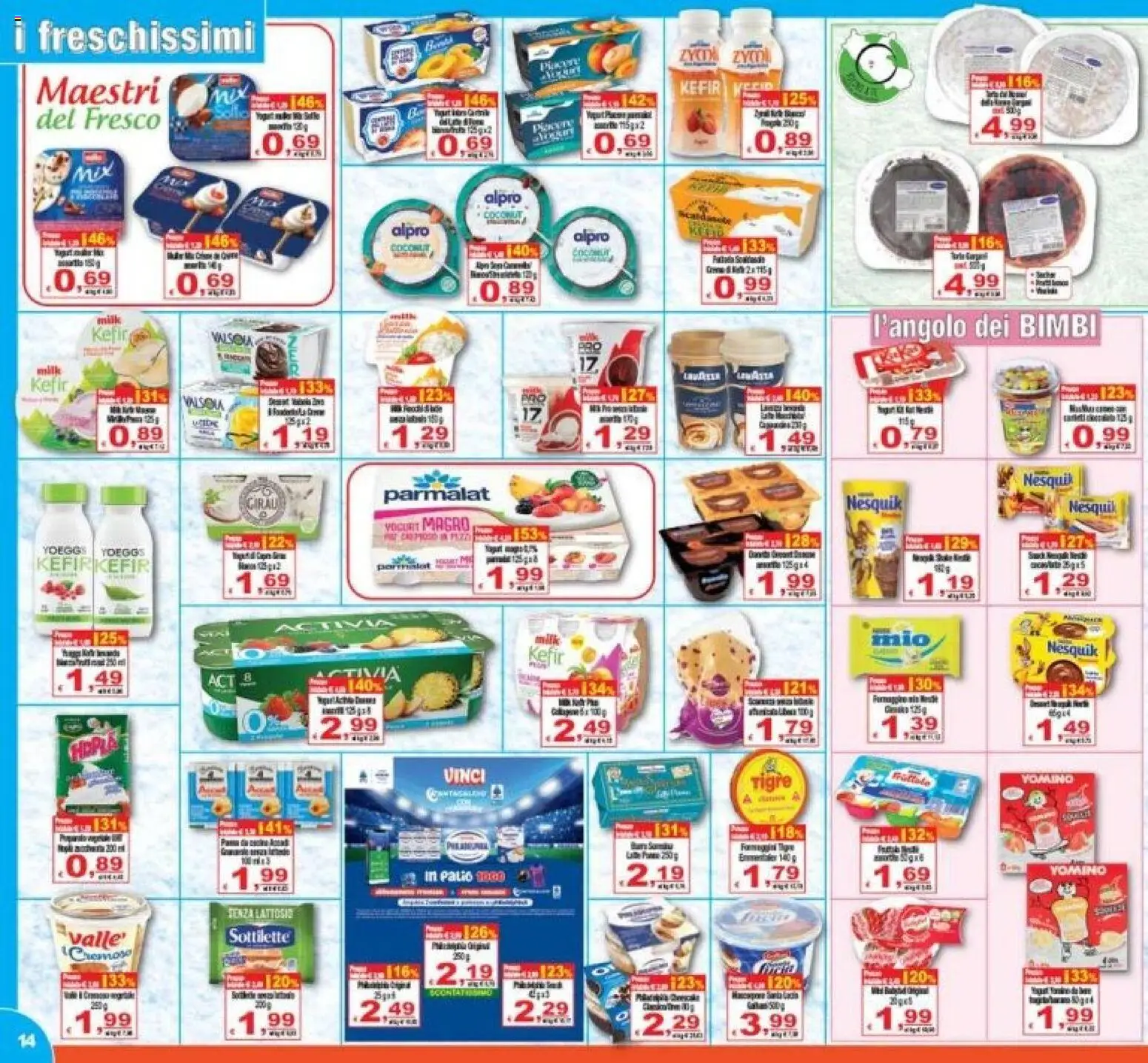 Volantino CTS del 23/10/2026 | Pagina: 14 | Prodotti: Kefir, Yogurt, Yogurt magro, Senza lattosio