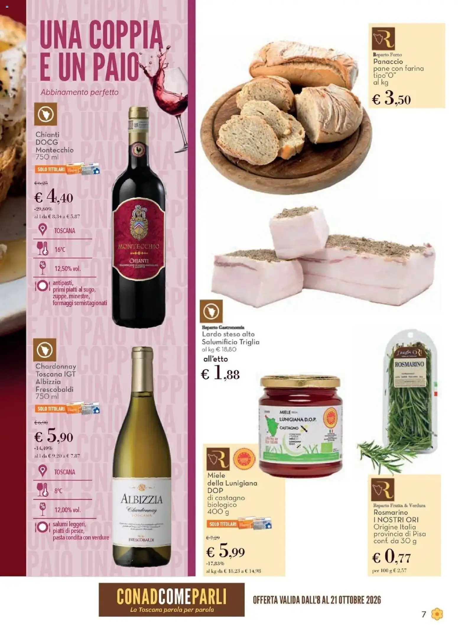 Anteprima volantino Conad dal 08/10/2026 prossima settimana | Pagina: 7 | Prodotti: Piatti, Verdure, Forno, Sugo