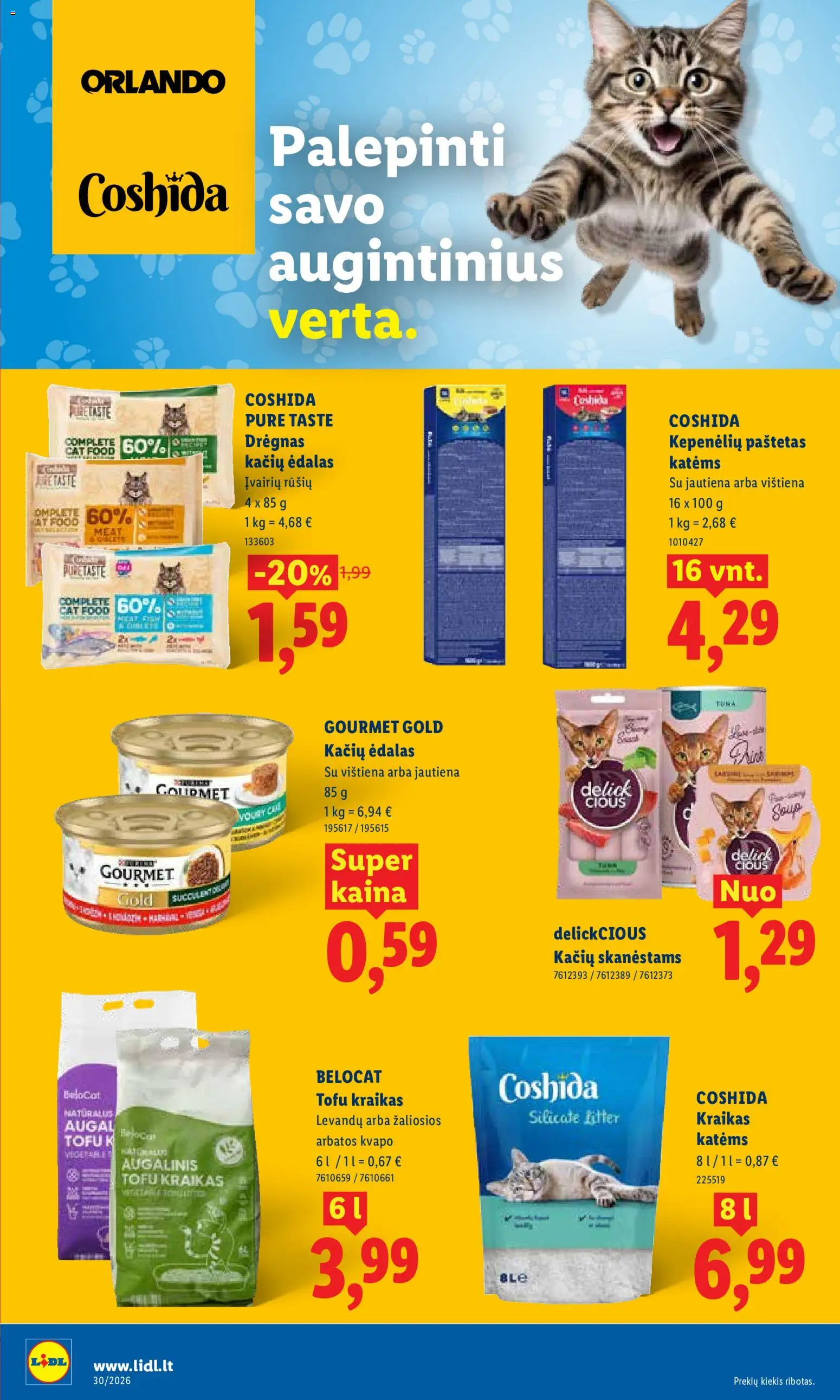 LIDL akcijos nuo 2026.07.20 | Puslapis: 28 | Prekių: Vištienos, Paštetas, Jautienos