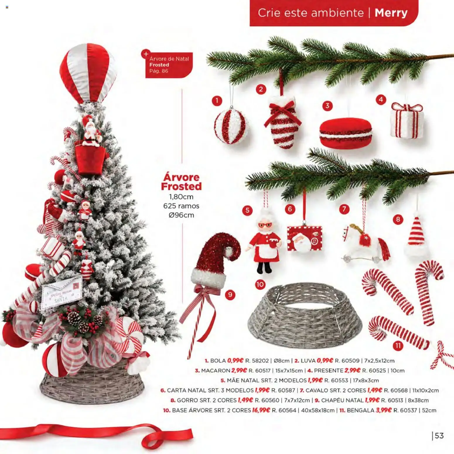 Espaço Casa Catálogo de Natal 2026 │ válido de 06/10/2026 | Página: 53 | Produtos: Chapéu, Árvore de natal, Base, Gorro