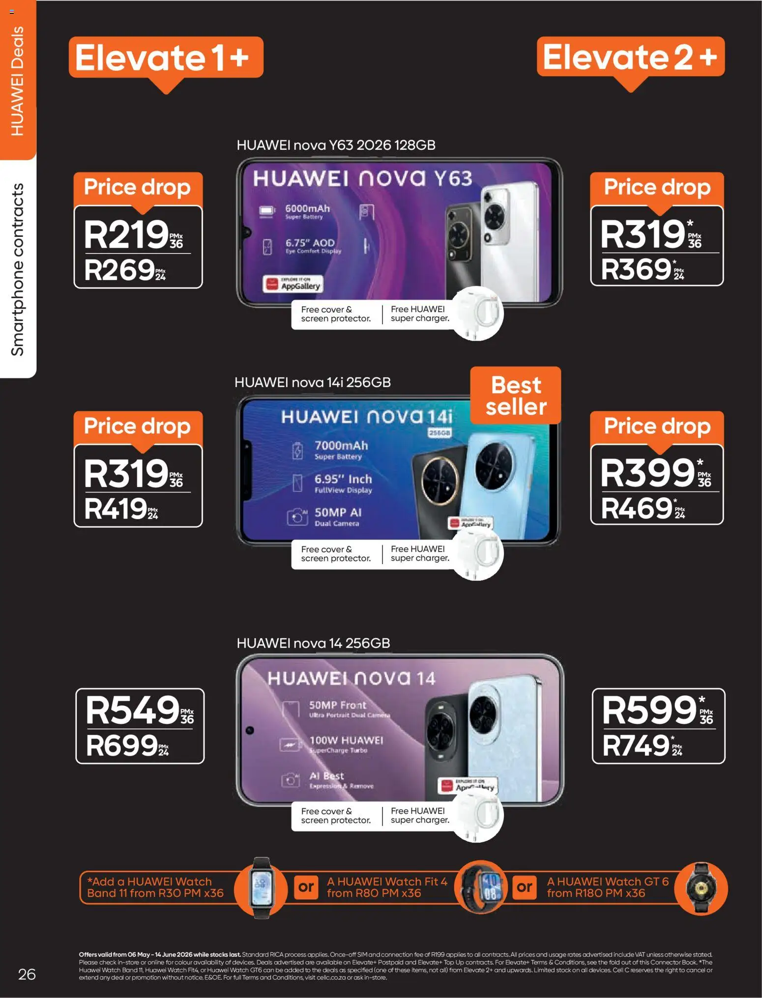 New Cell C catalogue – valid from 06.05.2026 | Page: 28 | Products: Sim, Cover, Smartphone, Camera