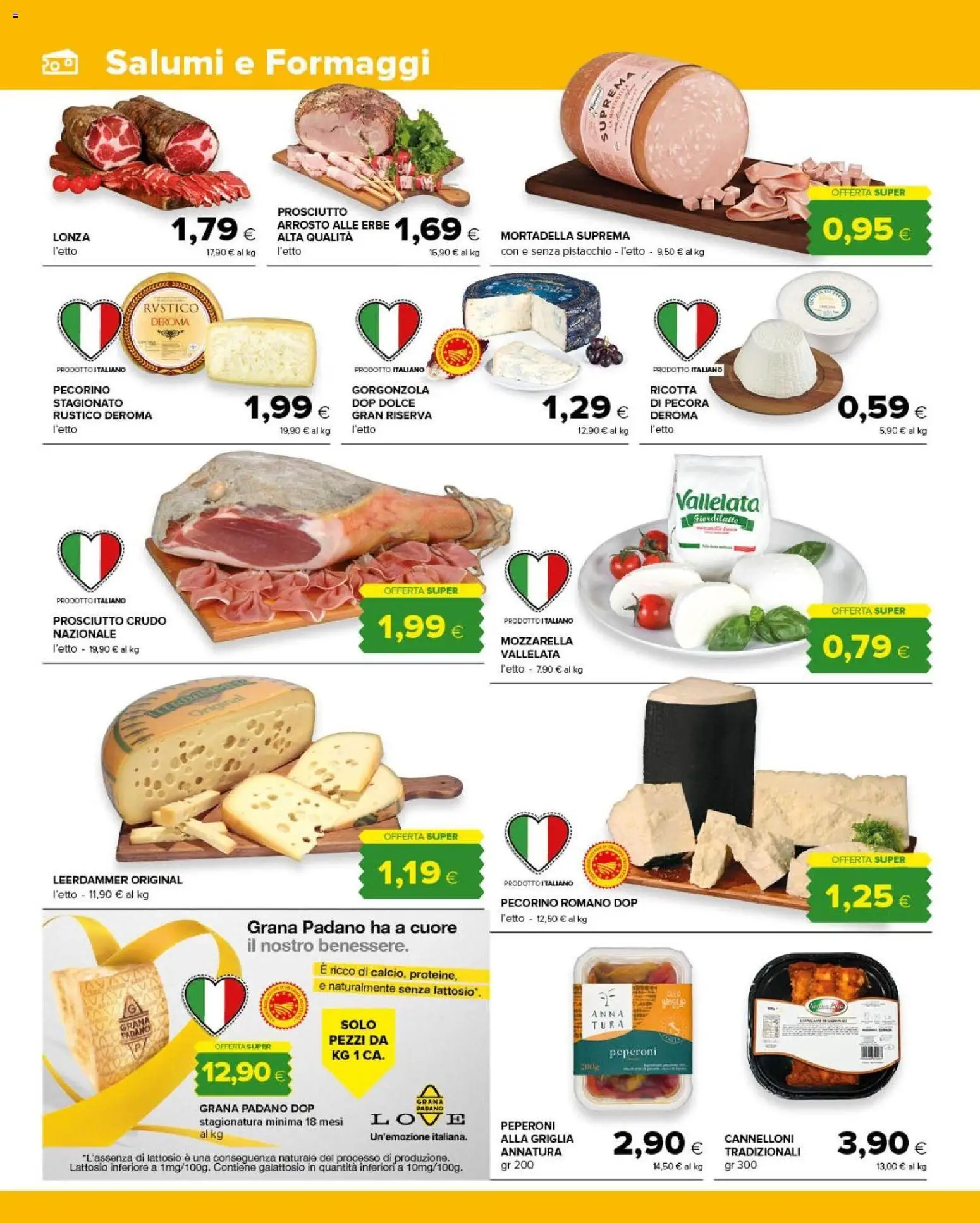 Volantino Tigre del 02/09/2026 | Pagina: 4 | Prodotti: Cannelloni, Peperoni, Griglia, Pecorino Romano