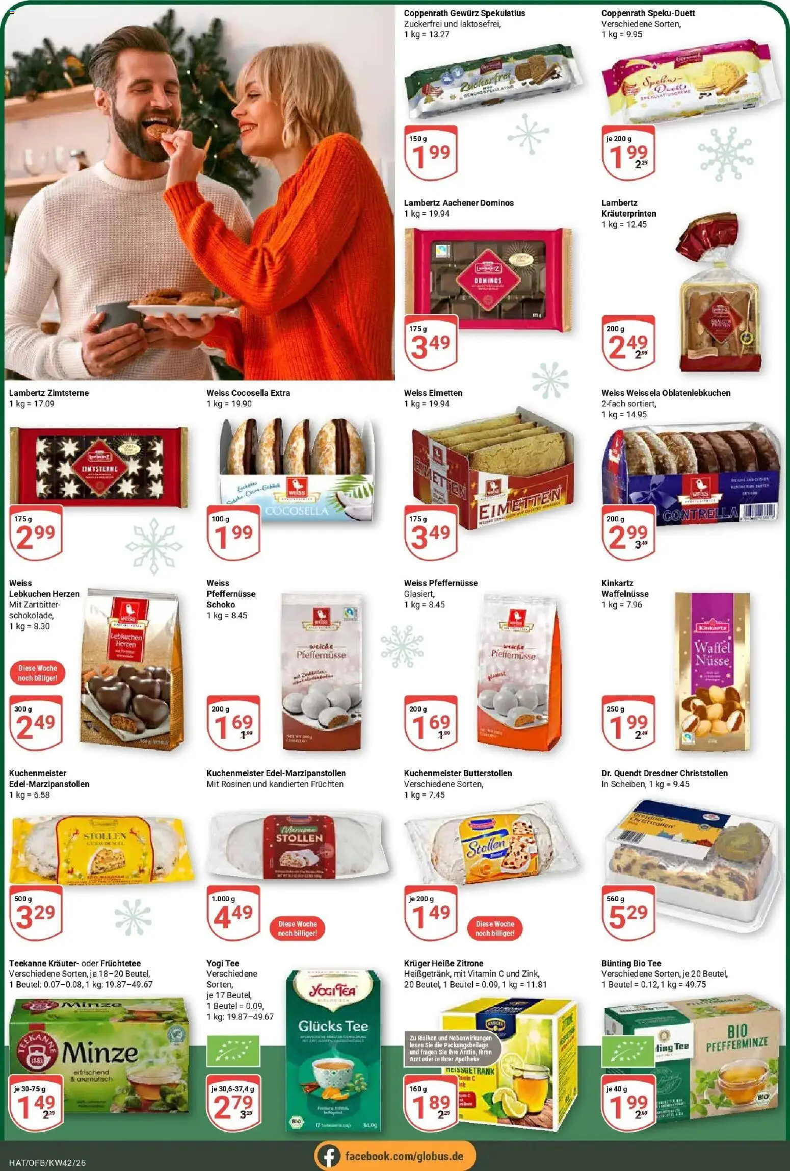 Globus Prospekt Hattersheim (ab 12.10.2026) » Angebote online | Seite: 8 | Produkte: Rosinen, Zitrone, Tee, Nüsse