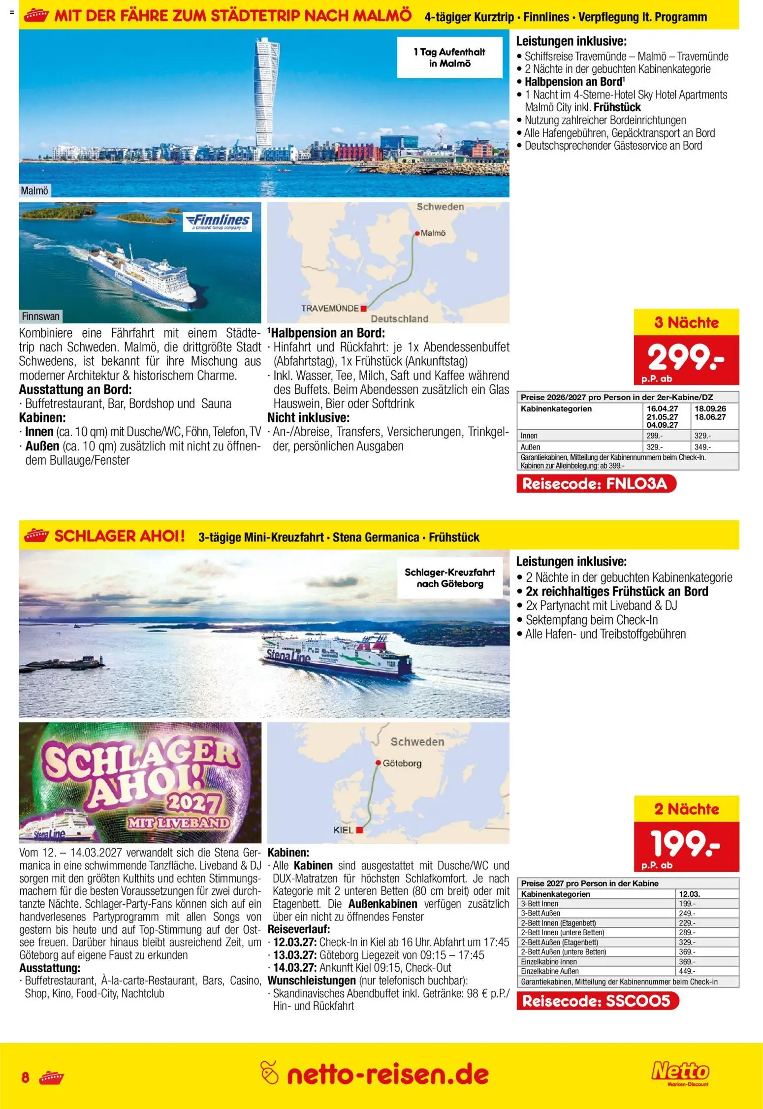 Netto Reisen Kreuzfahrten – gültig ab 11.06.2026 | Seite: 8