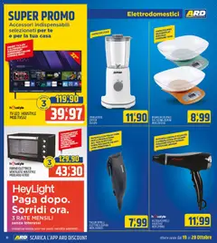 Anteprima del volantino ARD Discount volantino valido a partire dal 19/10/2026 | Pagina: 18 | Prodotti: TV, Tagliacapelli, Asciugacapelli, Forno elettrico