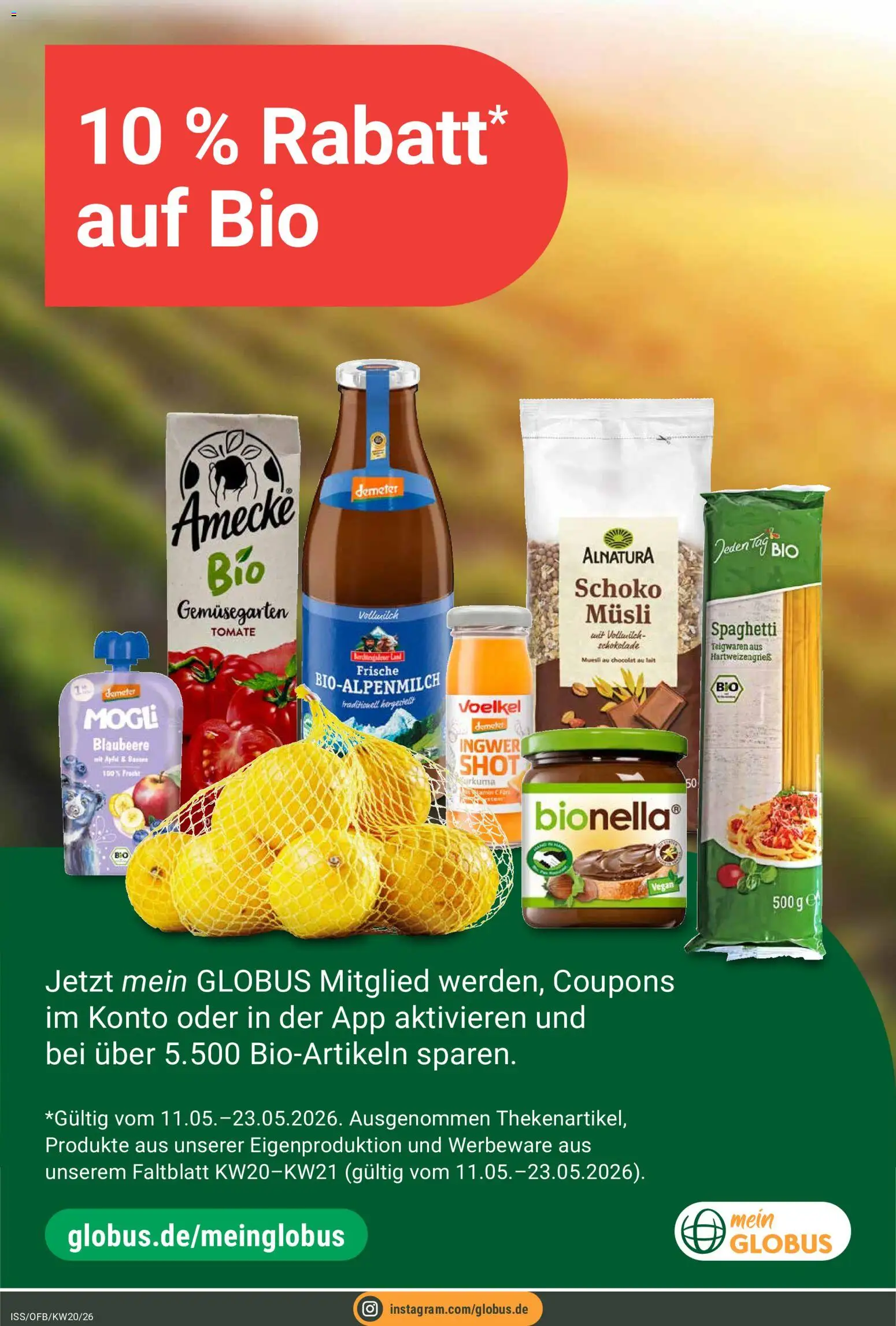 Globus Prospekt 	 – gültig ab 11.05.2026 | Seite: 18 | Produkte: Musli, Schokolade