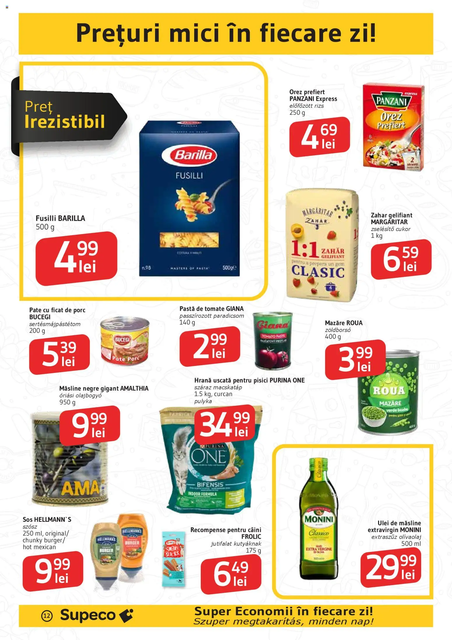 Noul catalog Supeco – valabil de la 30.04.2026 | Pagină: 12 | Produse: Pastă de tomate, Orez, Sos, Zahăr