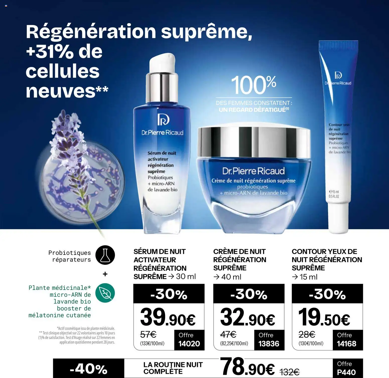 {H1} | Page: 38 | Produits: Lavande, Serum, Crème de nuit, Crème