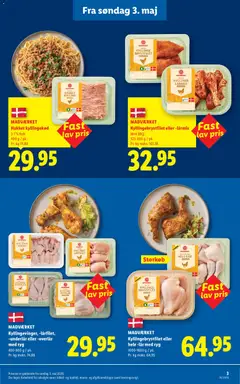 Lidl - Nyd hver dag til fast lav pris gyldig fra 03/05/2026 | Side: 3 | Produkter: Kyllingekød