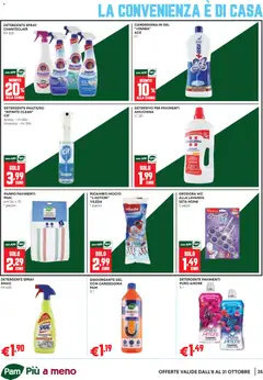 Anteprima del volantino PAM volantino Occasioni Extra valido a partire dal 08/10/2026 | Pagina: 25 | Prodotti: Detergente, Candeggina, Mocio, Gel detergente