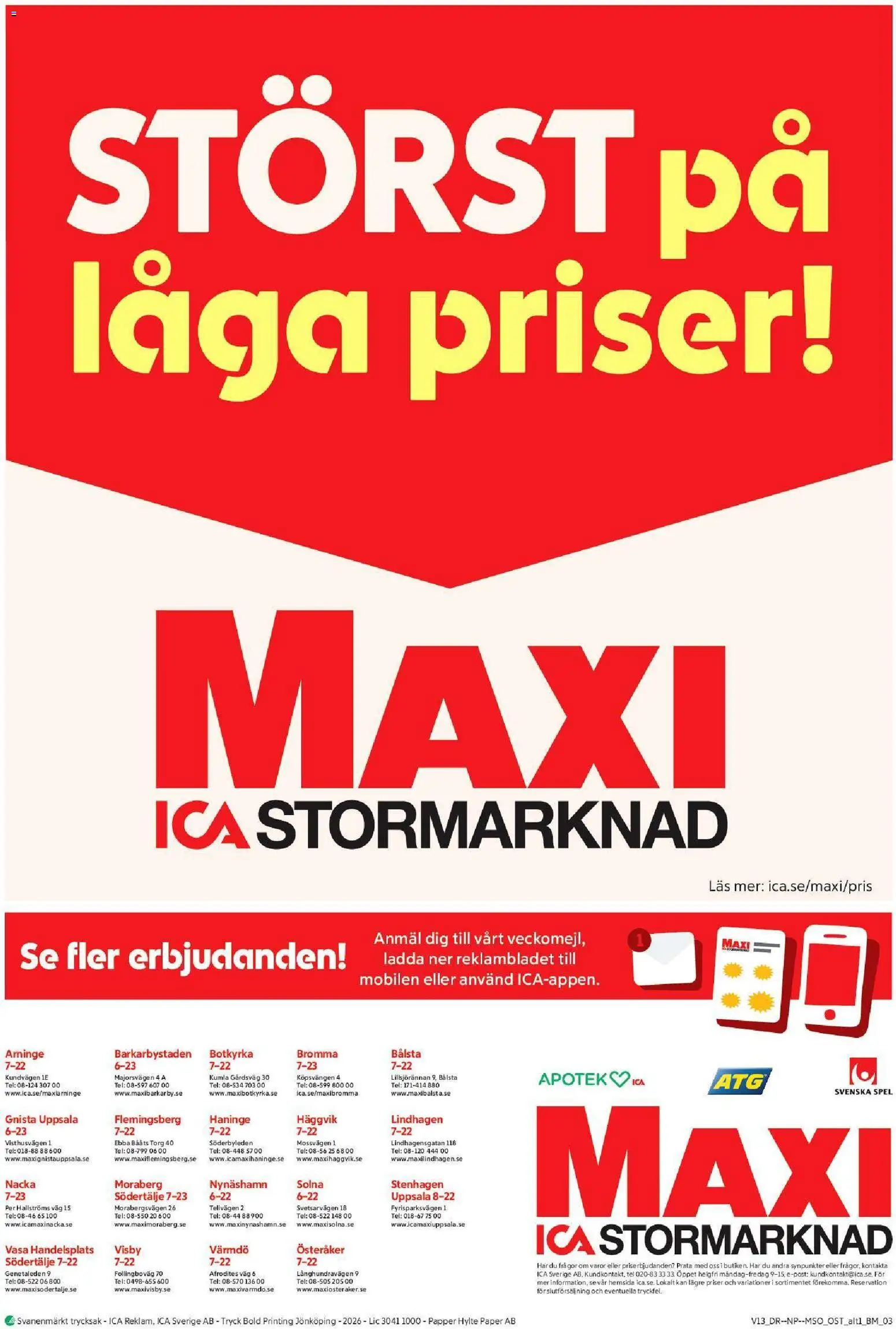 ICA Maxi - Haninge från 23/03/2026 > reklamblad