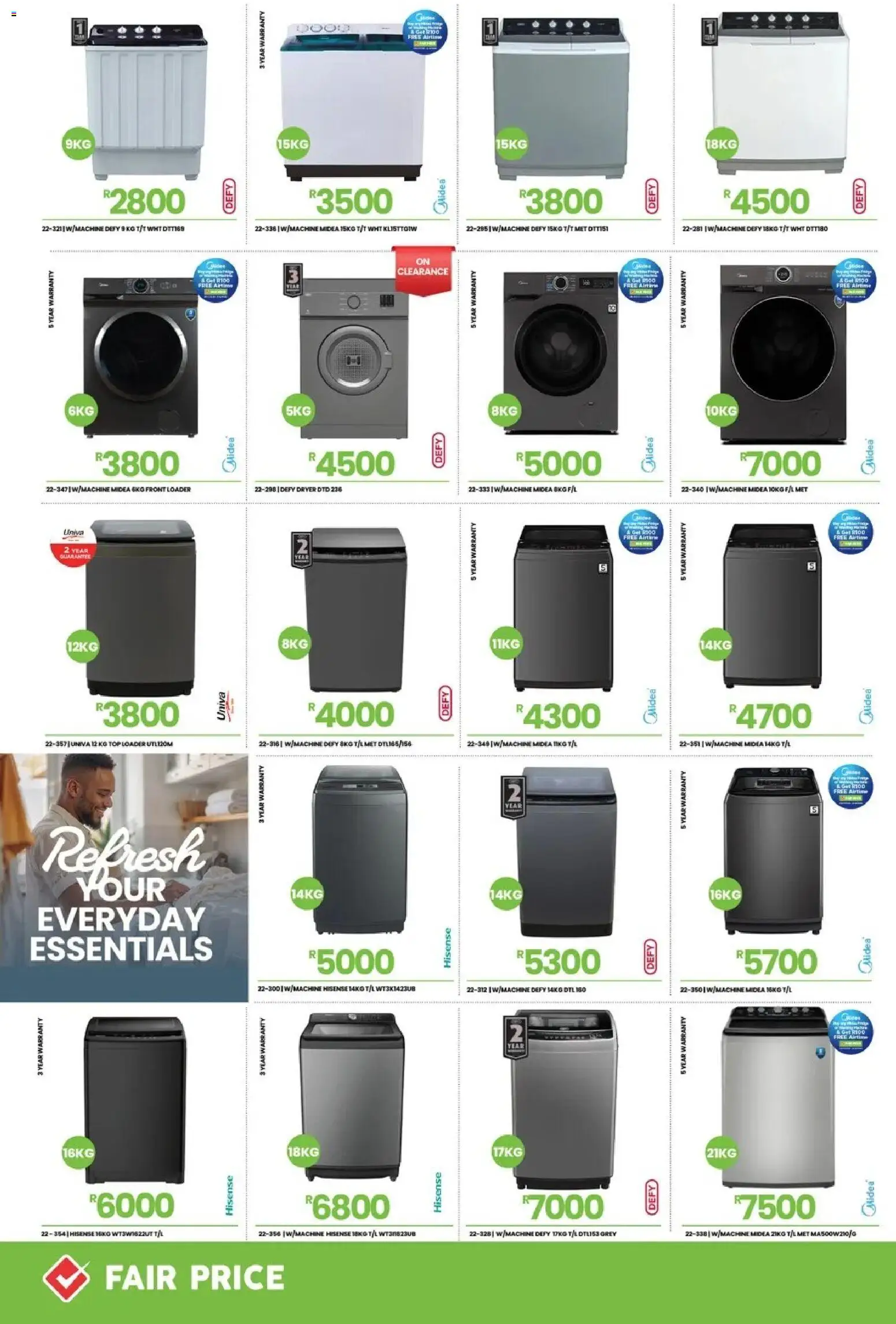 New Fair Price catalogue – valid from 01/03/2026 | Page: 4 | Products: Dryer