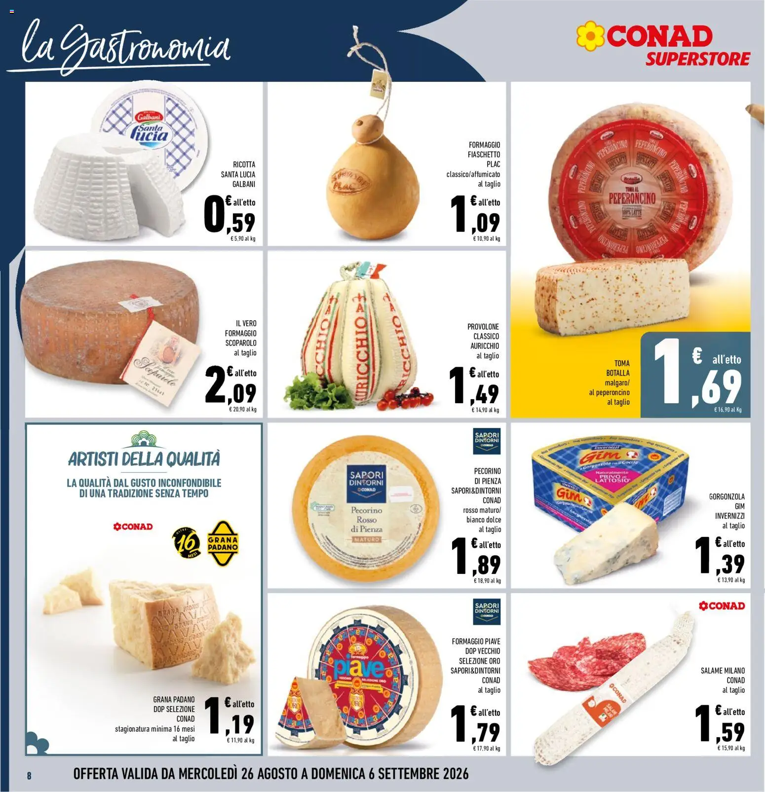Volantino Conad del 26/08/2026 | Pagina: 8