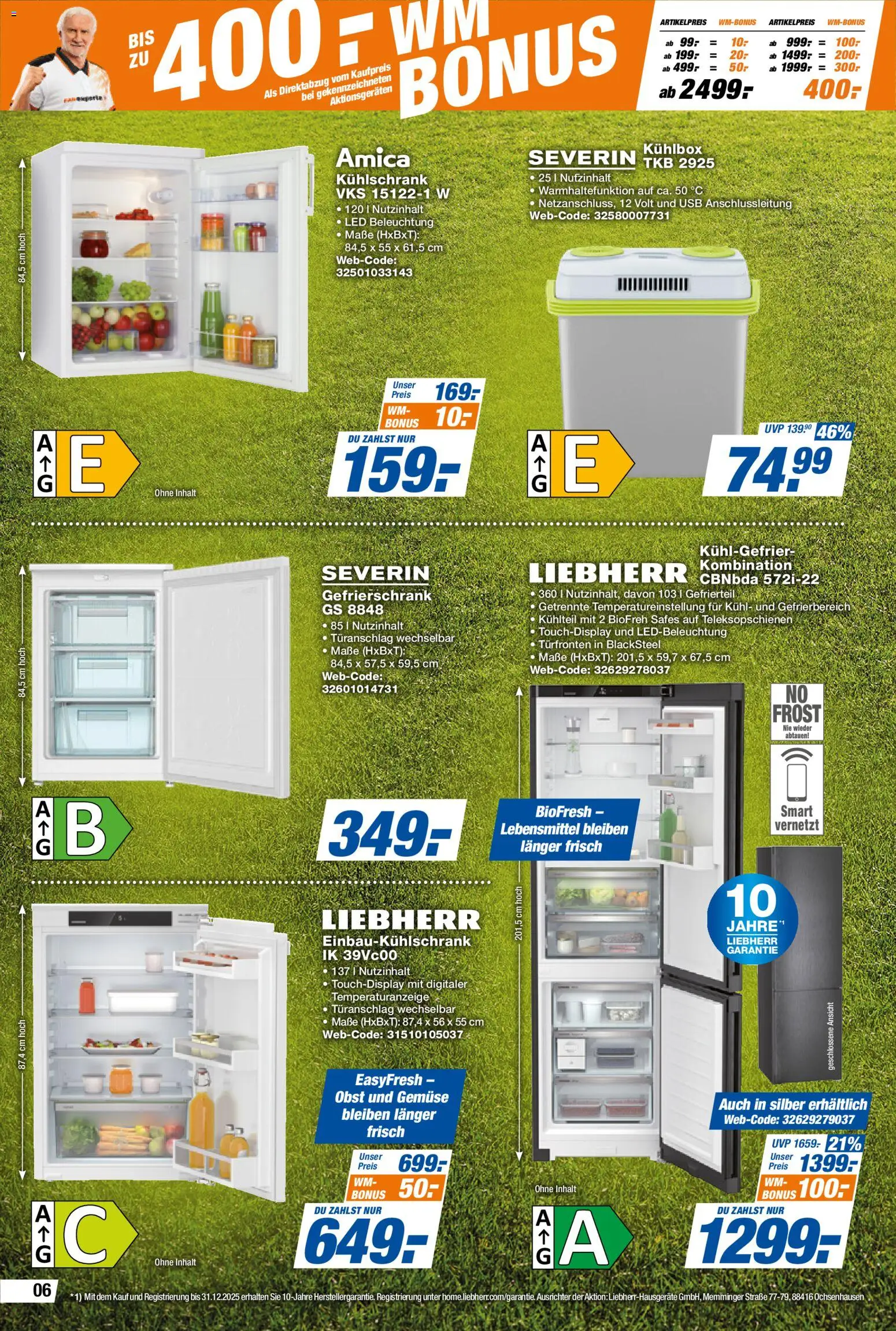 Expert Prospekt – gültig ab 29.05.2026 | Seite: 6 | Produkte: USB, Gefrierschrank, Kühlschrank, Obst