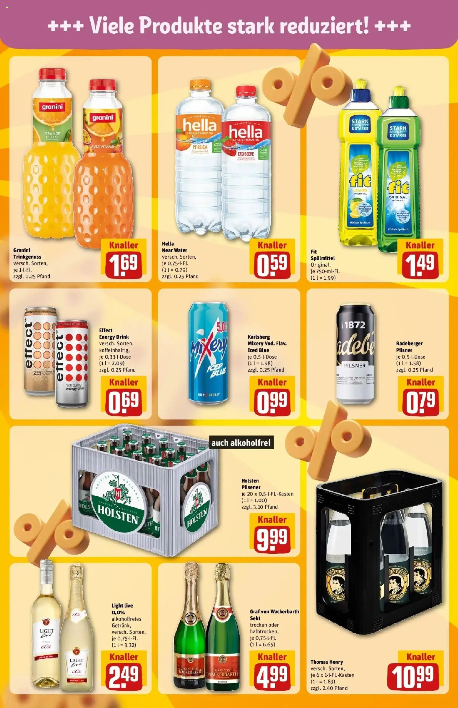 REWE Prospekt ab 07.09.2026 zum Blättern » Angebote | Seite: 21 | Produkte: Energy, Holsten, Hella, Granini
