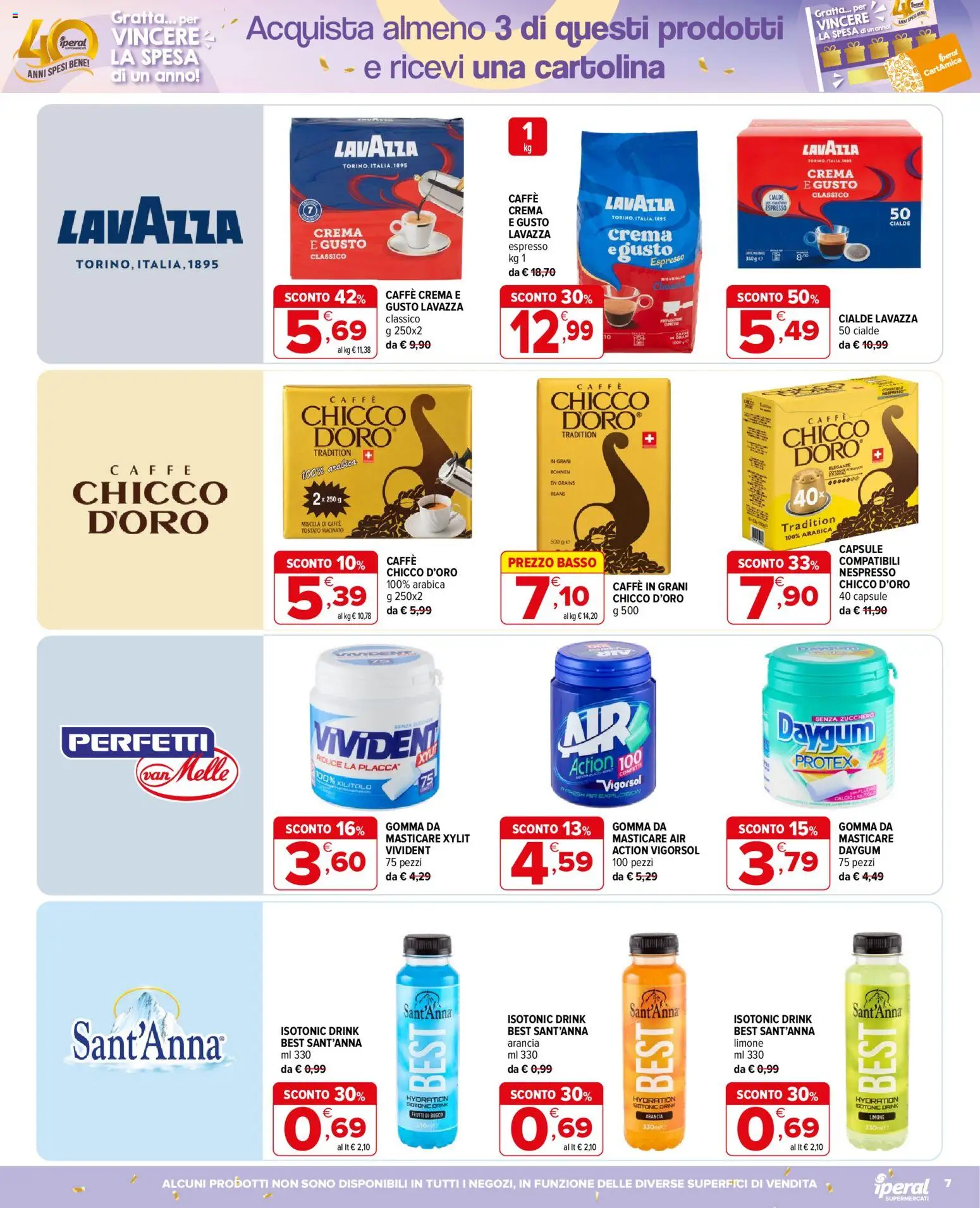 Volantino Iperal del 16/09/2026 | Pagina: 7 | Prodotti: Crema, Caffè, Limone, Basso