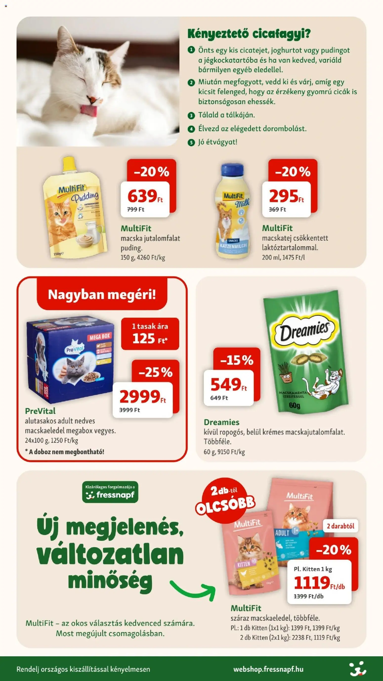 Fressnapf akciós ujság - amely érvényes a következő dátumtól: 04.06.2026 | Oldal: 8
