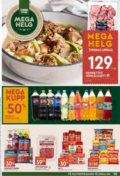 Forhåndsvisning av Coop Mega Mega Helg gyldig fra 27/08/2026