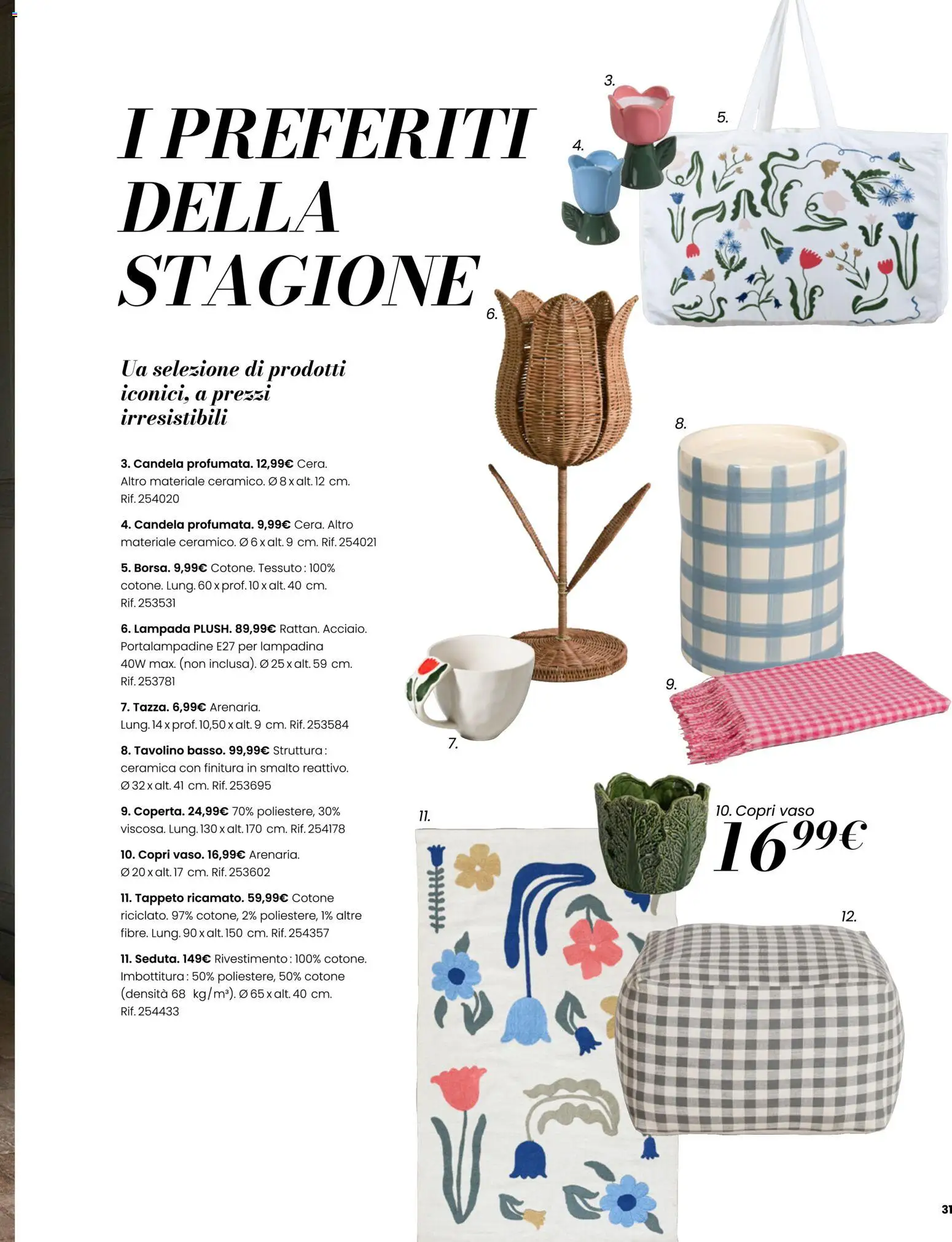 Volantino Maisons du Monde del 23/09/2026 | Pagina: 31 | Prodotti: Tavolino, Tappeto, Vaso, Lampada