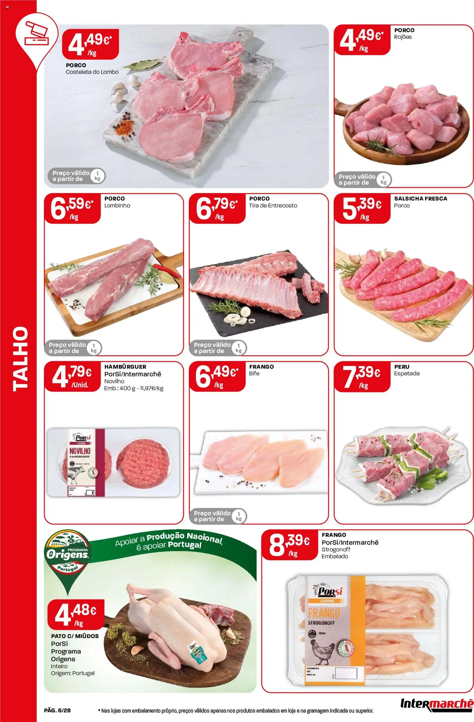 Intermarché Folheto Contact │ válido de 03/09/2026 | Página: 6 | Produtos: Peru, Pato, Salsicha, Bife
