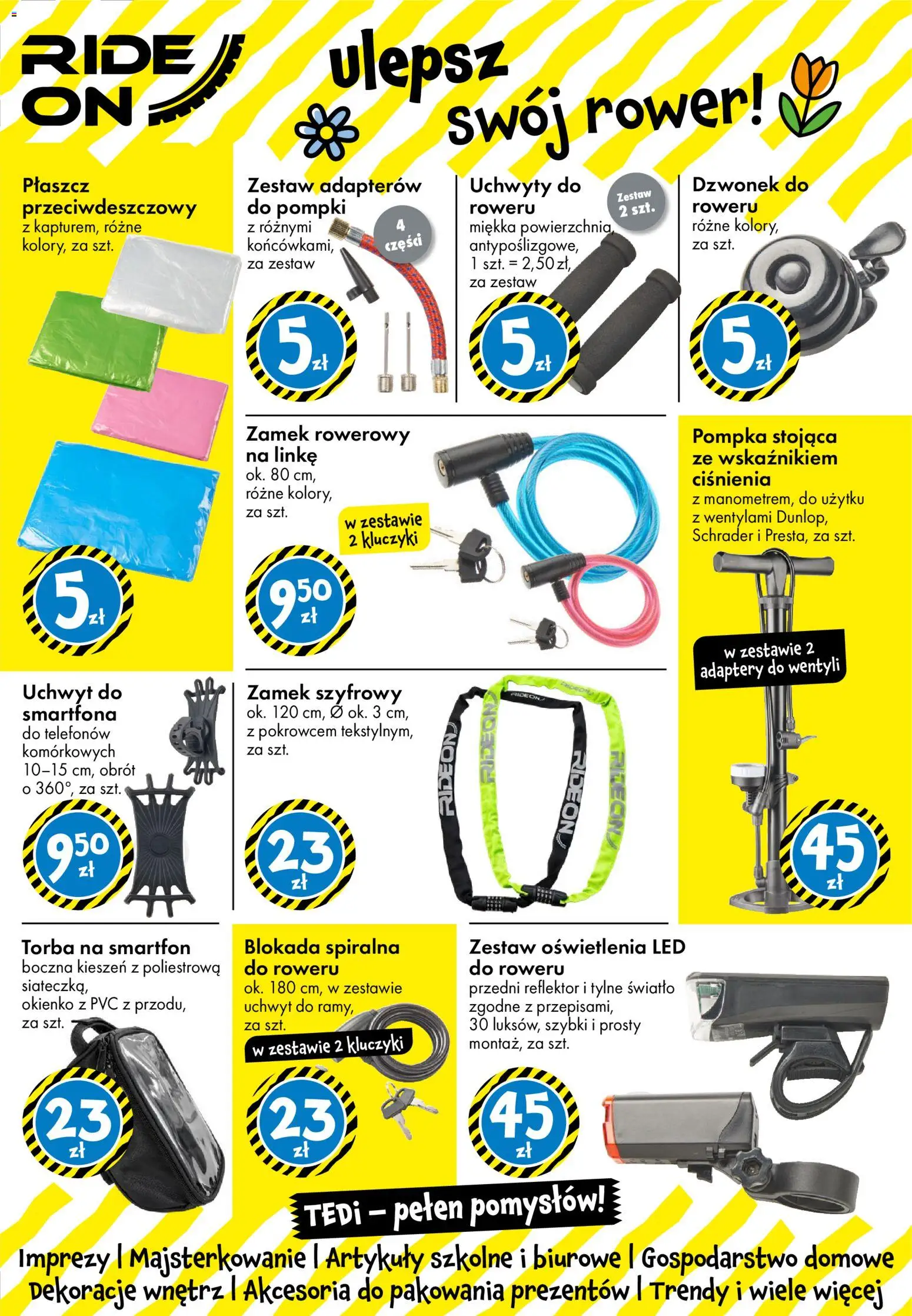 TEDi gazetka od 06.03.2026 | Strona: 37 | Produkty: Płaszcz, Smartfon, Torba, Rower