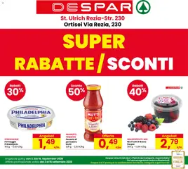 Anteprima del volantino Despar volantino Ortisei valido a partire dal 03/09/2026