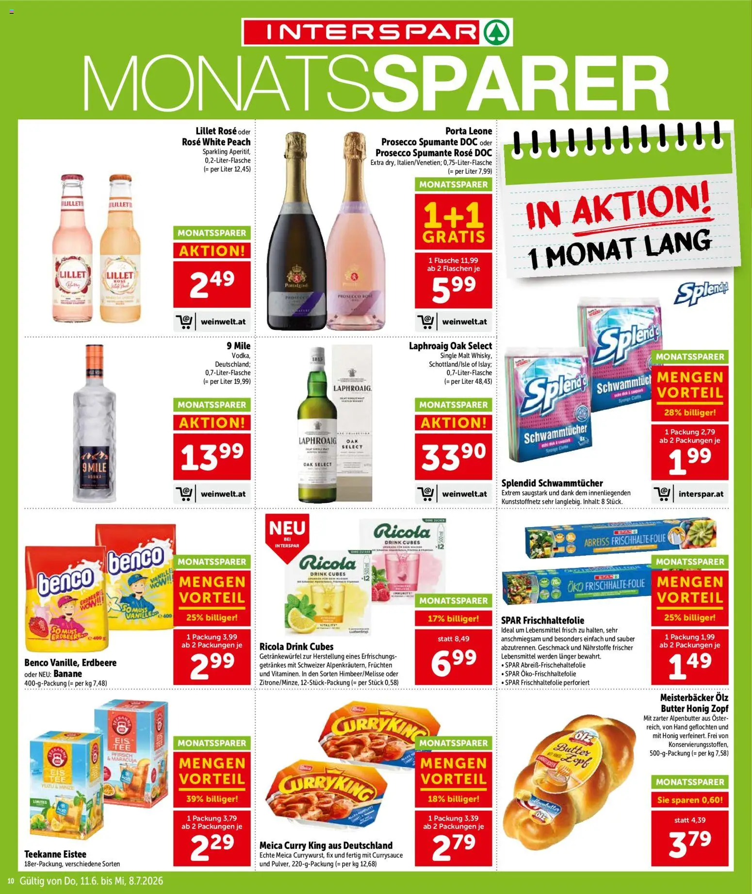 Interspar Flugblatt - Steiermark gültig ab 11.06.2026 | Seite: 10 | Produkte: Pfirsich, Libacomb, Butter