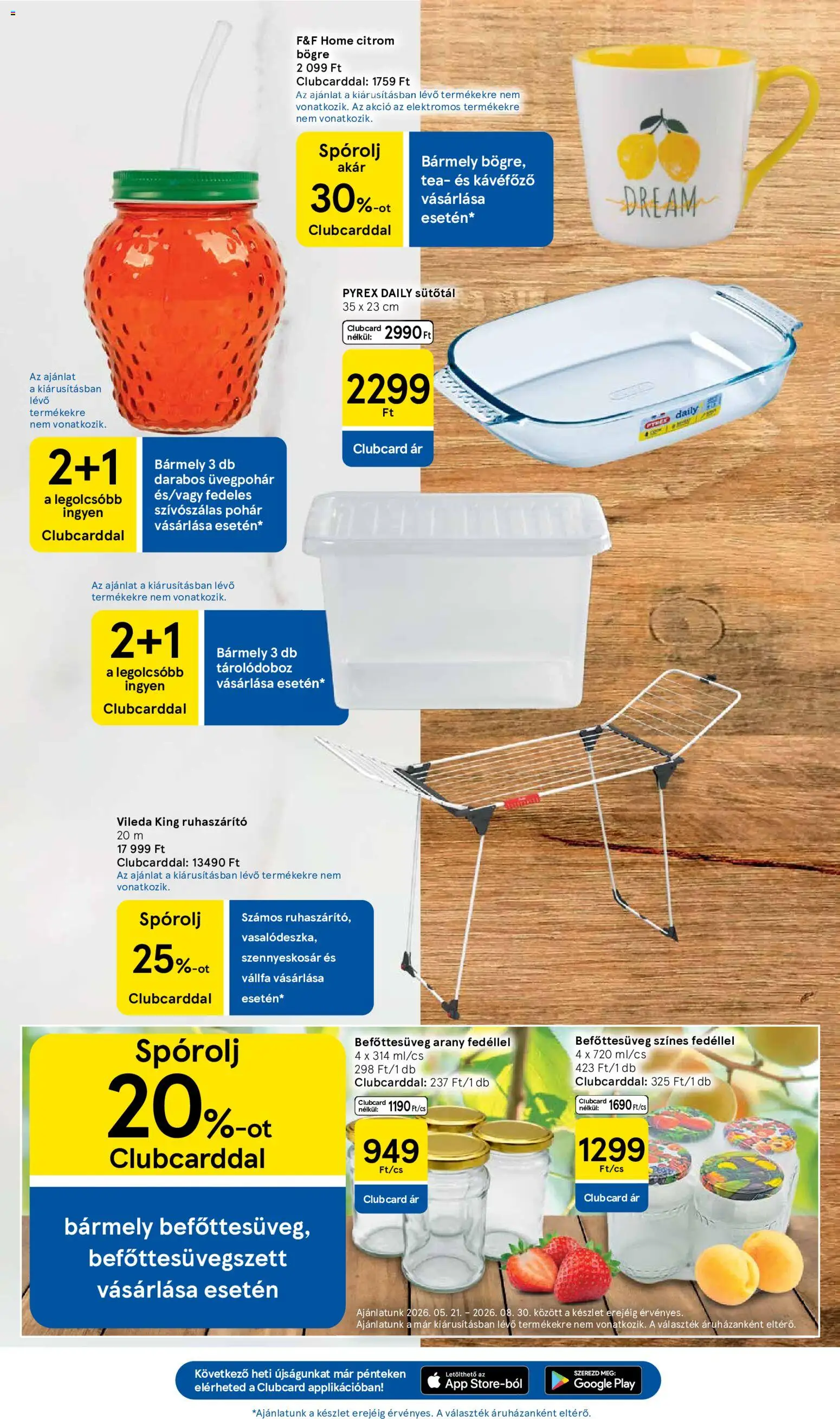 Tesco akciós ujság - amely érvényes a következő dátumtól: 04.06.2026 | Oldal: 31 | Termékek: Kávéfőző, Tárolódoboz, Vállfa, Tea