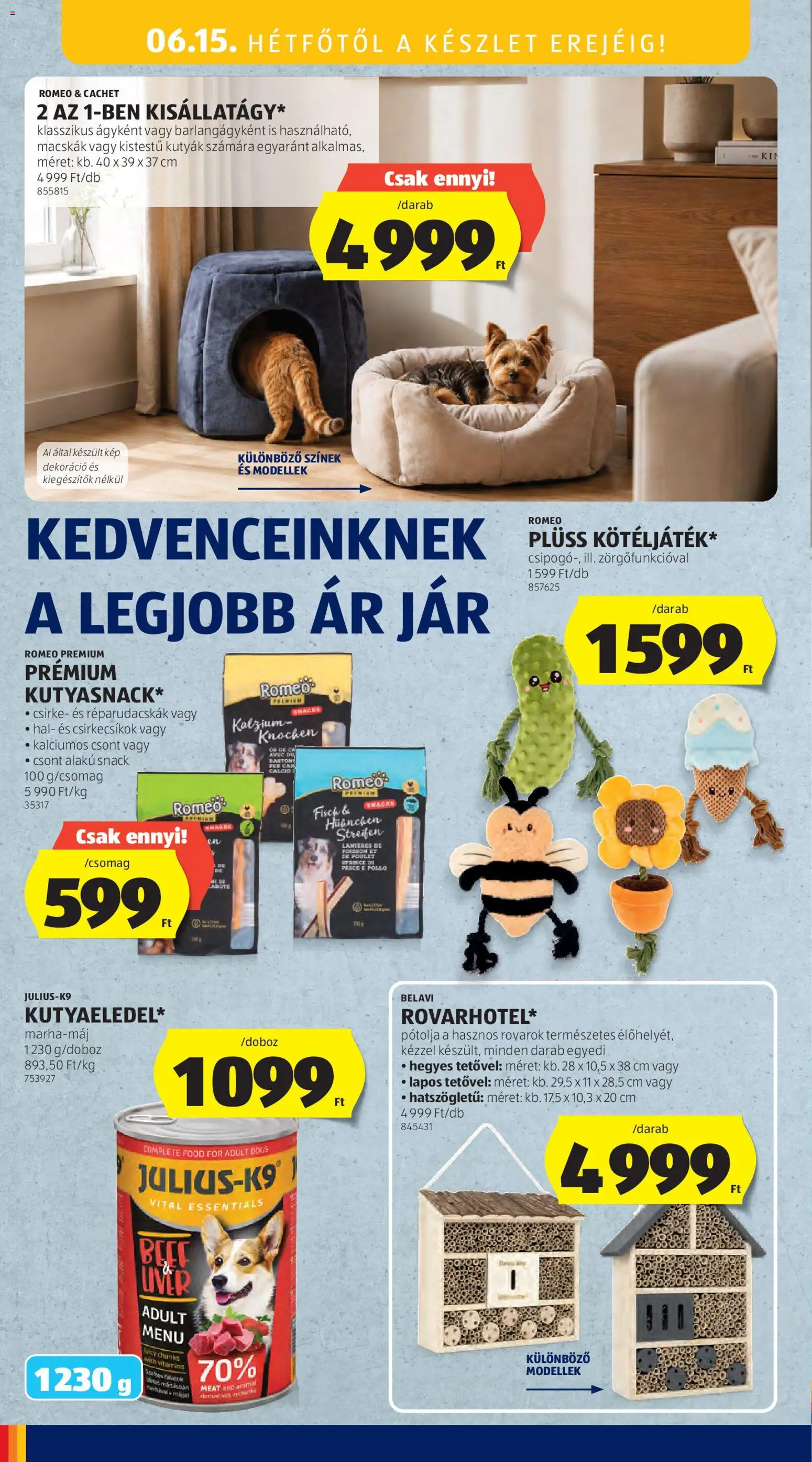 Aldi akciós ujság - amely érvényes a következő dátumtól: 11.06.2026 | Oldal: 16 | Termékek: Plüss, Hal, Dekoráció