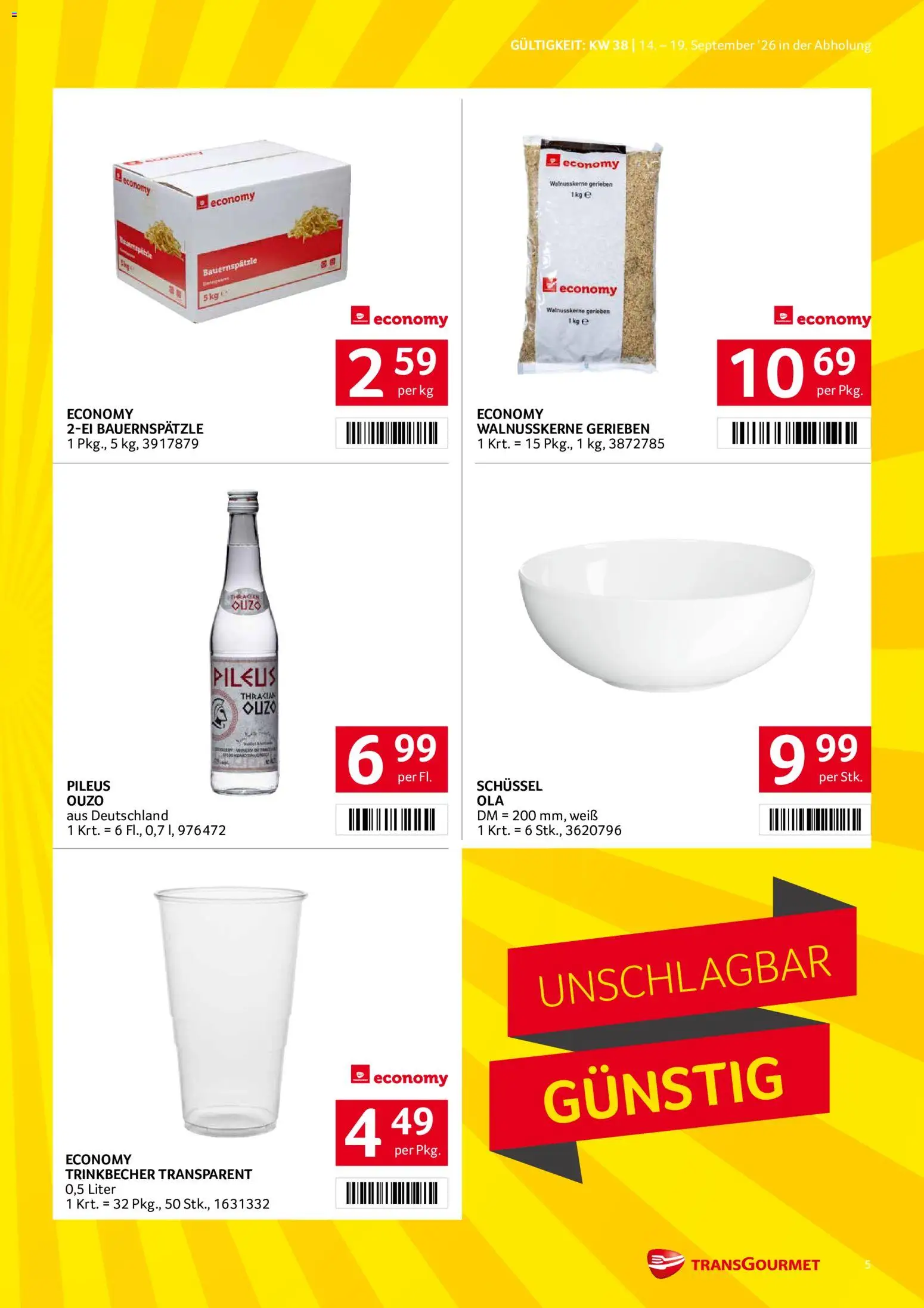 Transgourmet Flugblatt gültig ab 14.09.2026 | Seite: 5