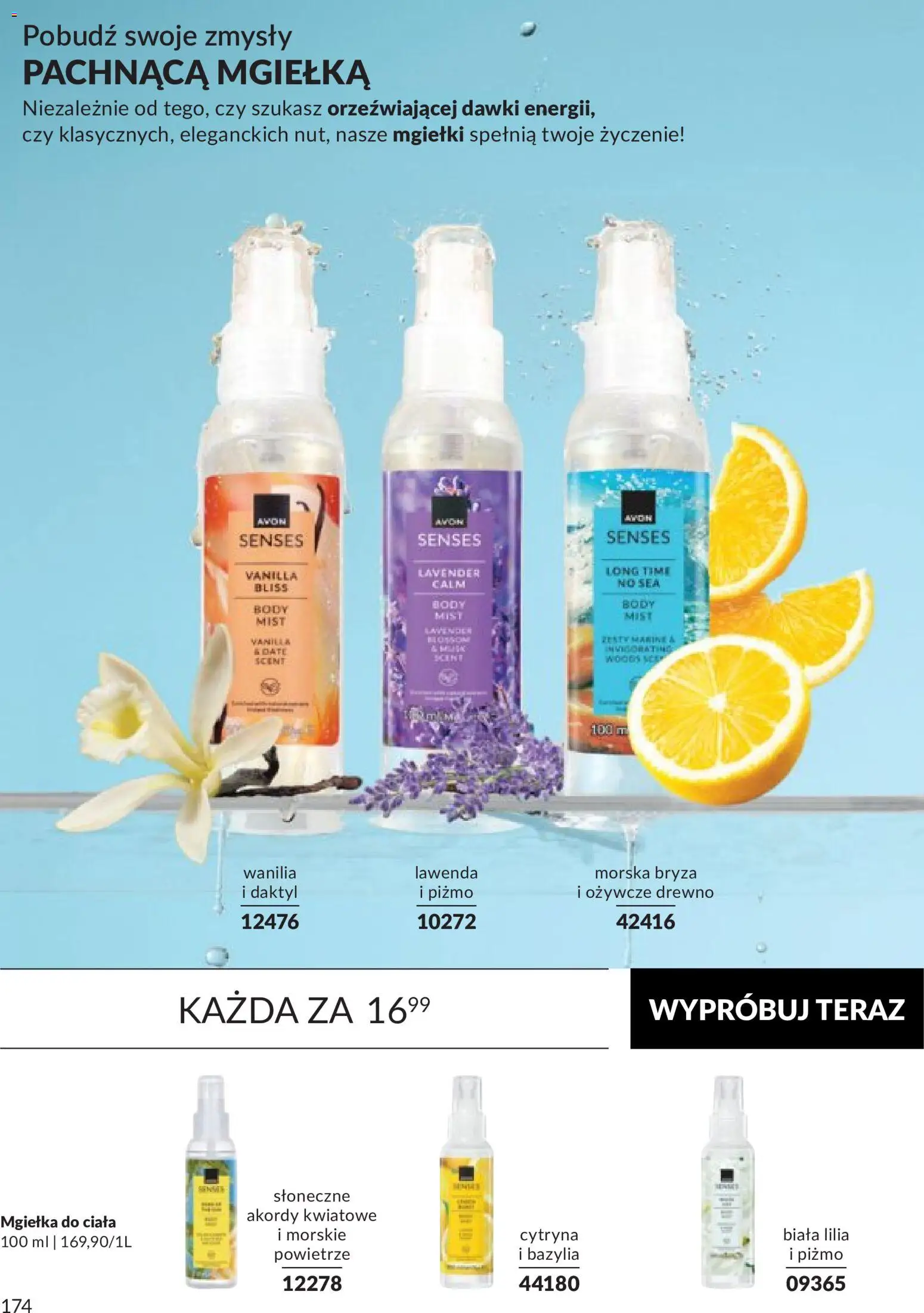 Avon Katalog 9 2026 od 01.09.2026 | Strona: 174 | Produkty: Cytryna, Daktyl, Body, Lawenda