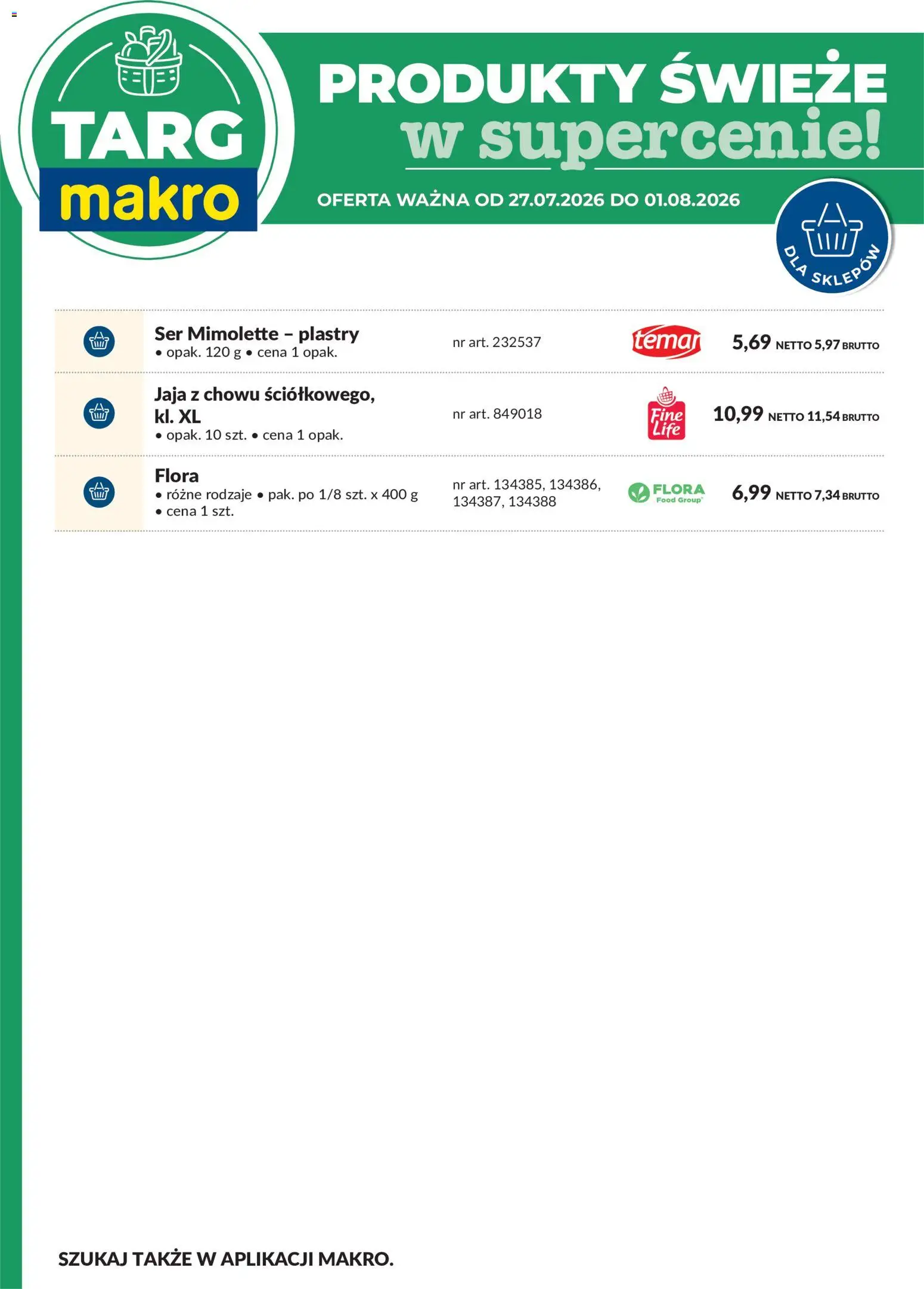 Makro gazetka - Oferta świeża w super cenach od 27.07.2026 | Strona: 8 | Produkty: Ser mimolette, Ser, Jaja