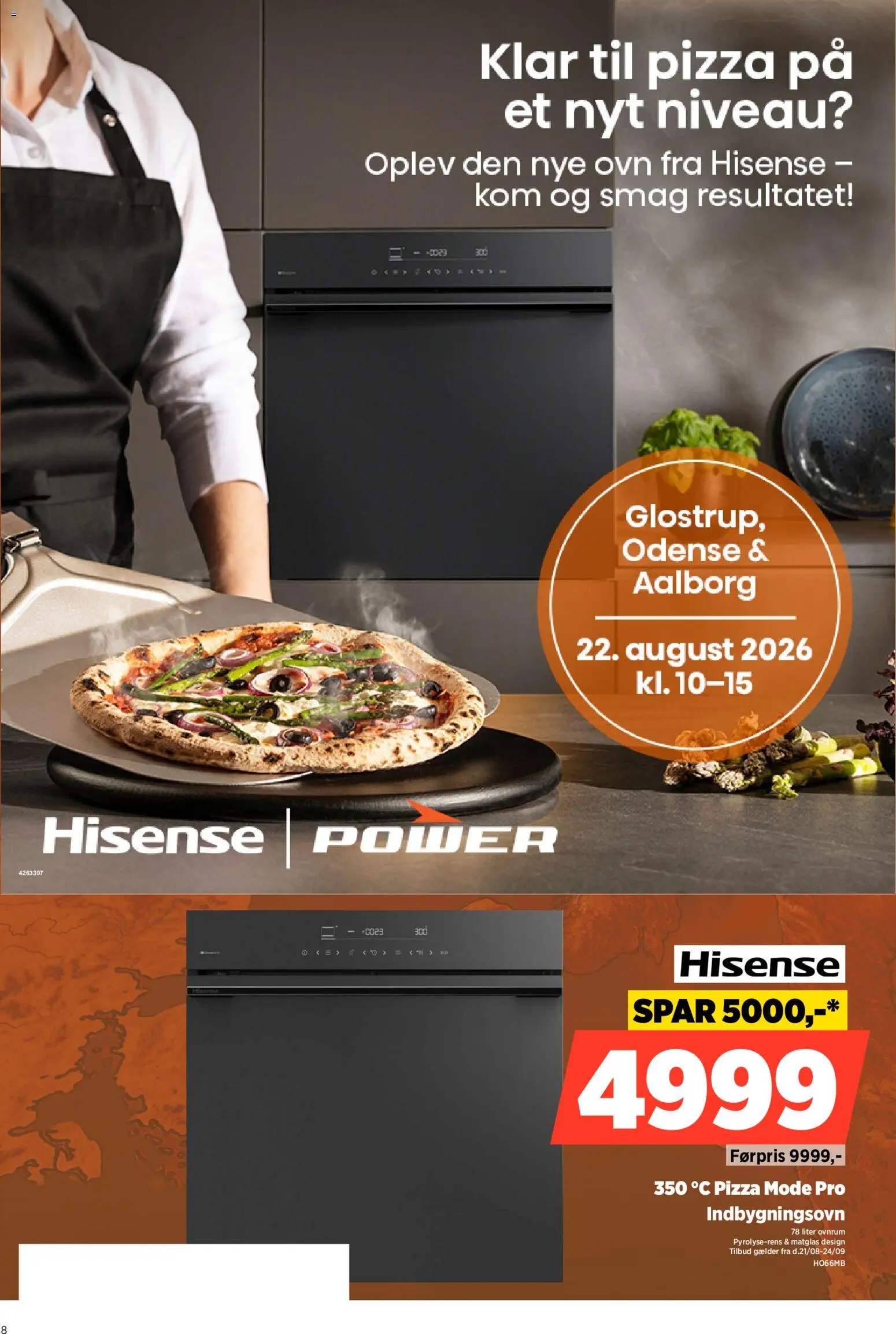 Power tilbudsavis – gyldig fra 21/08/2026 | Side: 8 | Produkter: Pizza, Ovn