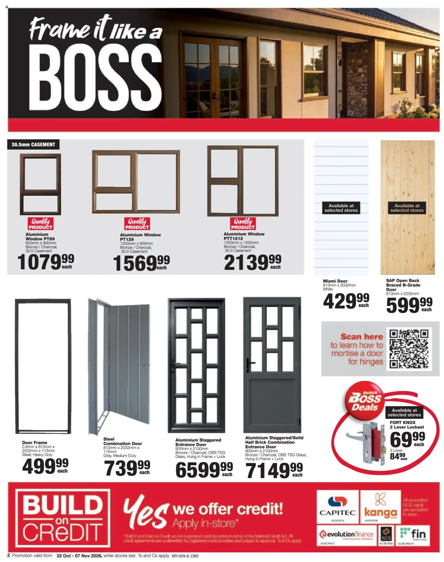 New Build It catalogue – valid from 22/10/2026 | Page: 2 | Products: Frame, Door frame, Lock